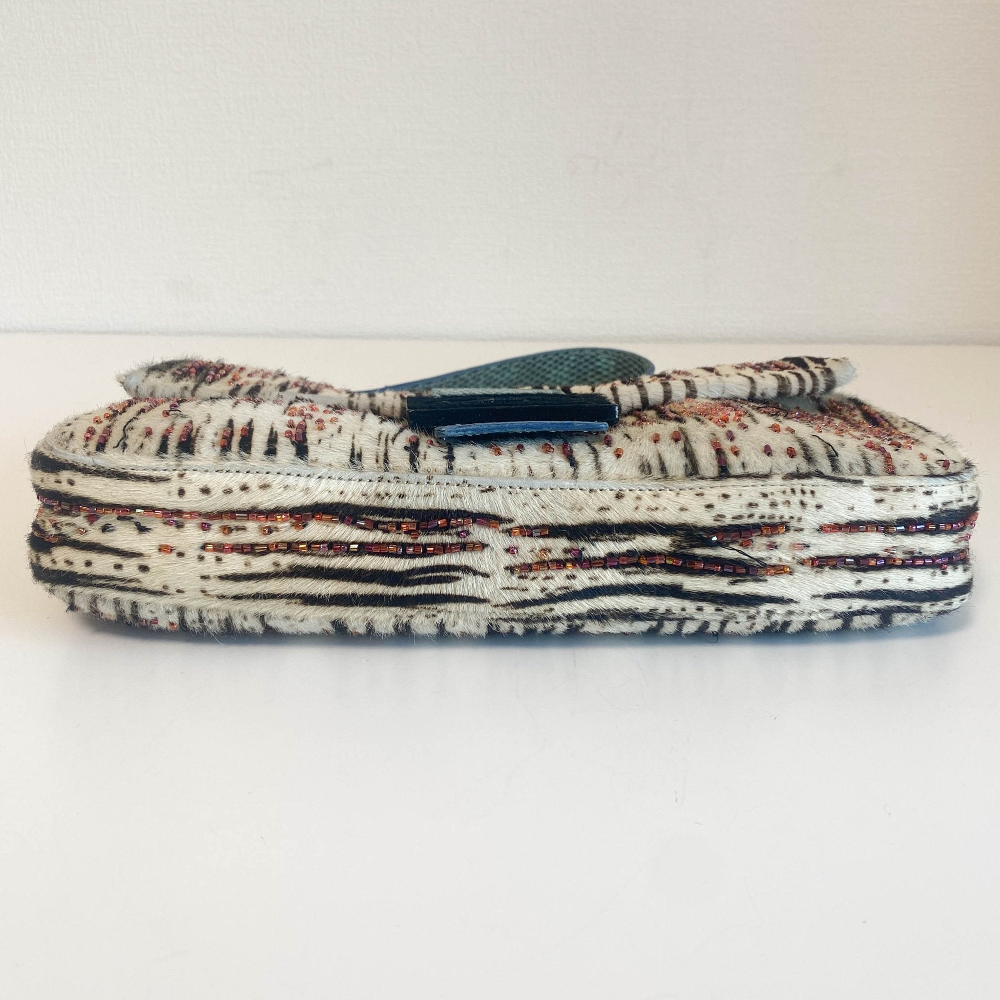 FENDI Zebra Design Pony Calf Hair with Beads Baguette Shoulder Bag, in , Sold by HIVE PRELOVED - Shoulder Bags, ,