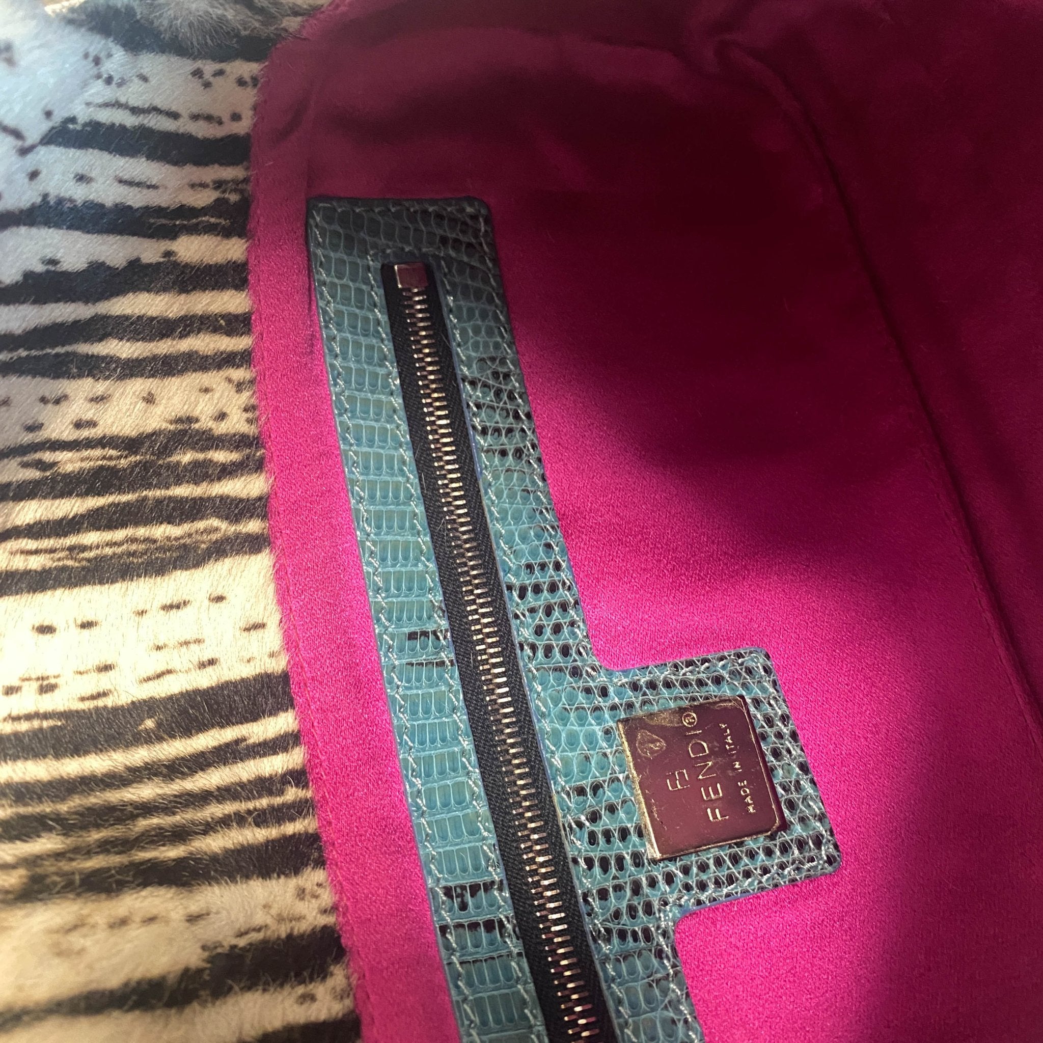 FENDI Zebra Design Pony Calf Hair with Beads Baguette Shoulder Bag, in , Sold by HIVE PRELOVED - Shoulder Bags, ,