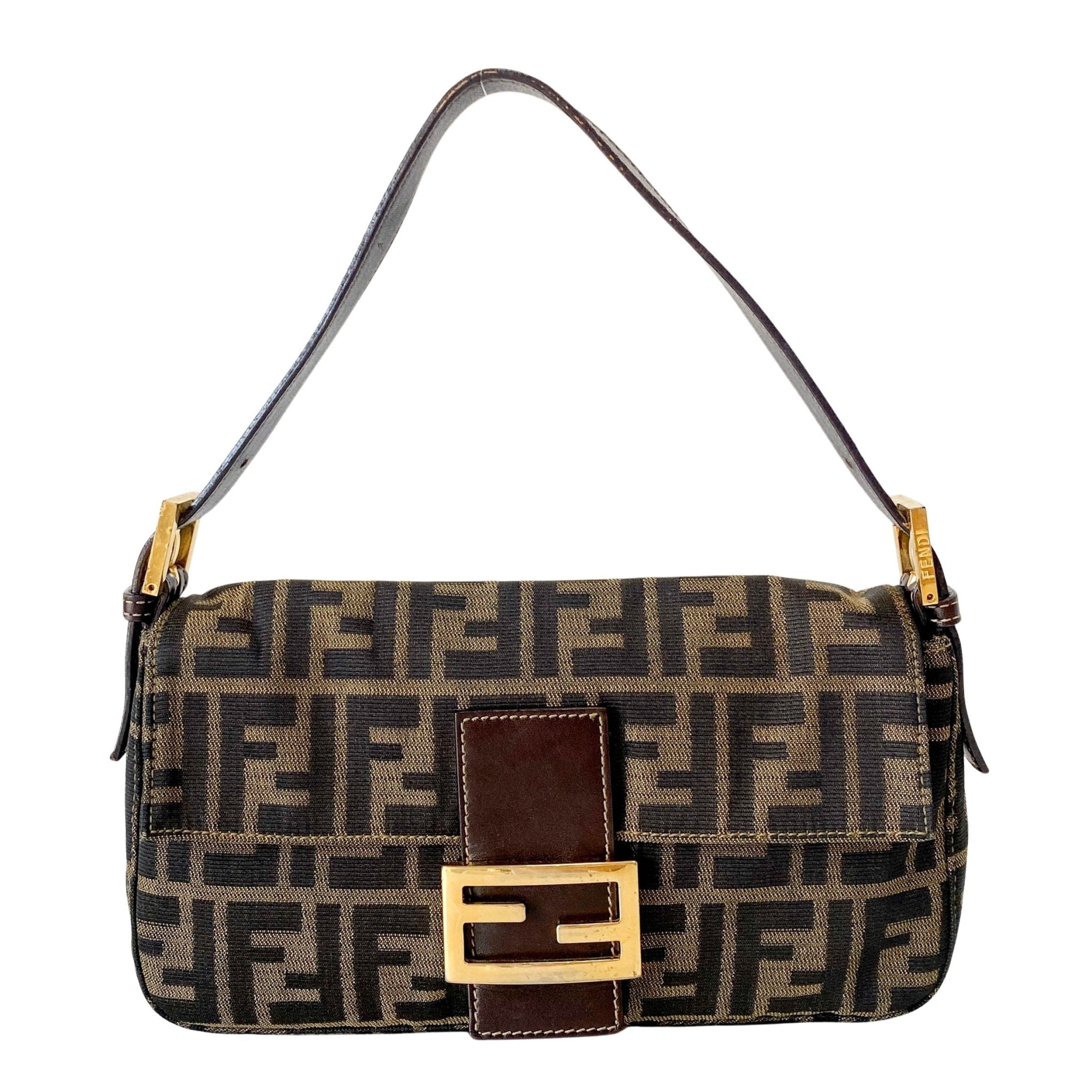 FENDI Zucca Baguette Gold Hardware, in , Sold by HIVE PRELOVED - Shoulder Bags, ,