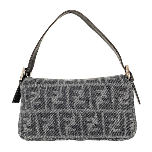 FENDI Zucca Baguette Wool Grey Shoulder Bag, in , Sold by HIVE PRELOVED - Shoulder Bags, ,