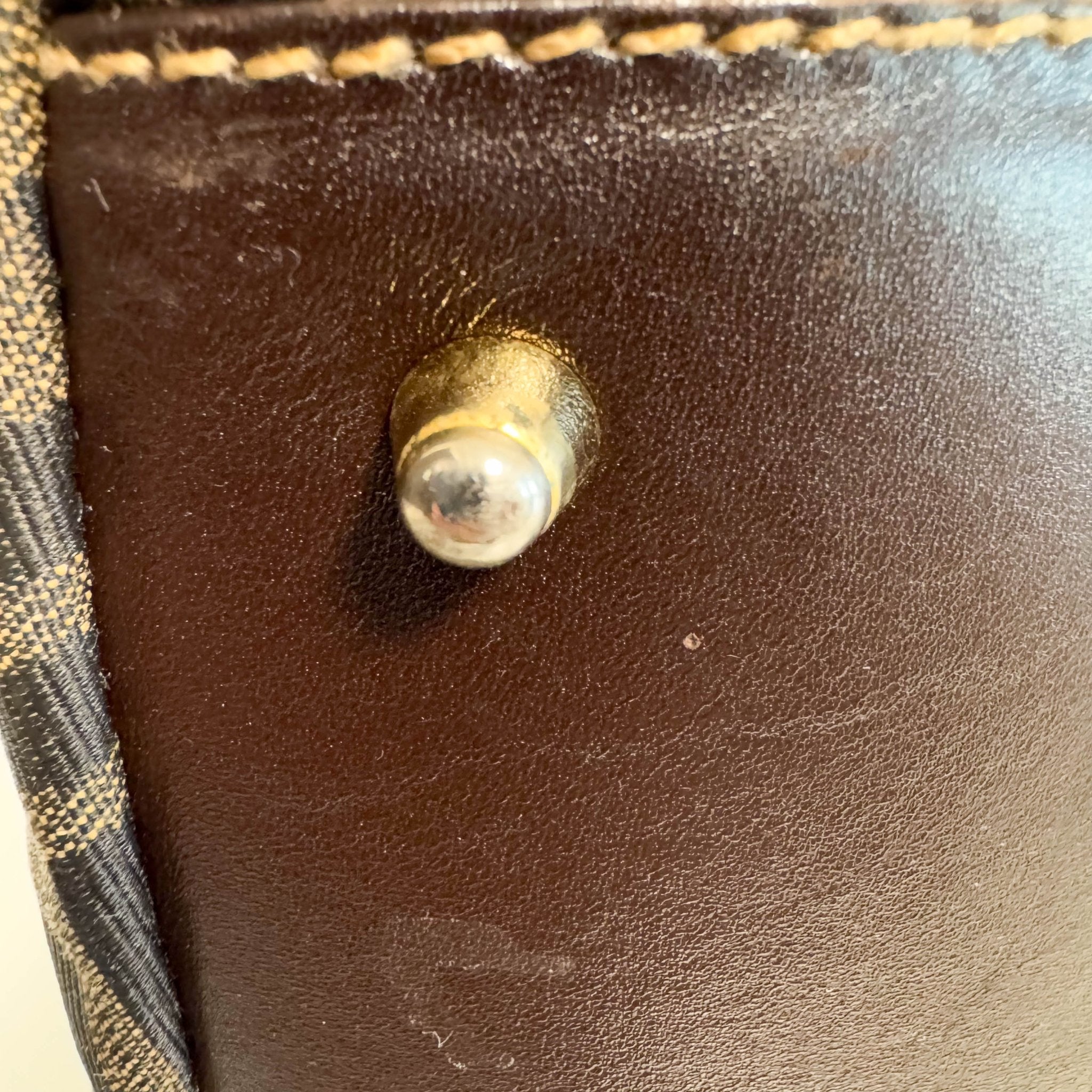 FENDI Zucca Brown Canvas Boston Bag Gold Hardware, in , Sold by HIVE PRELOVED - Travel bags, ,