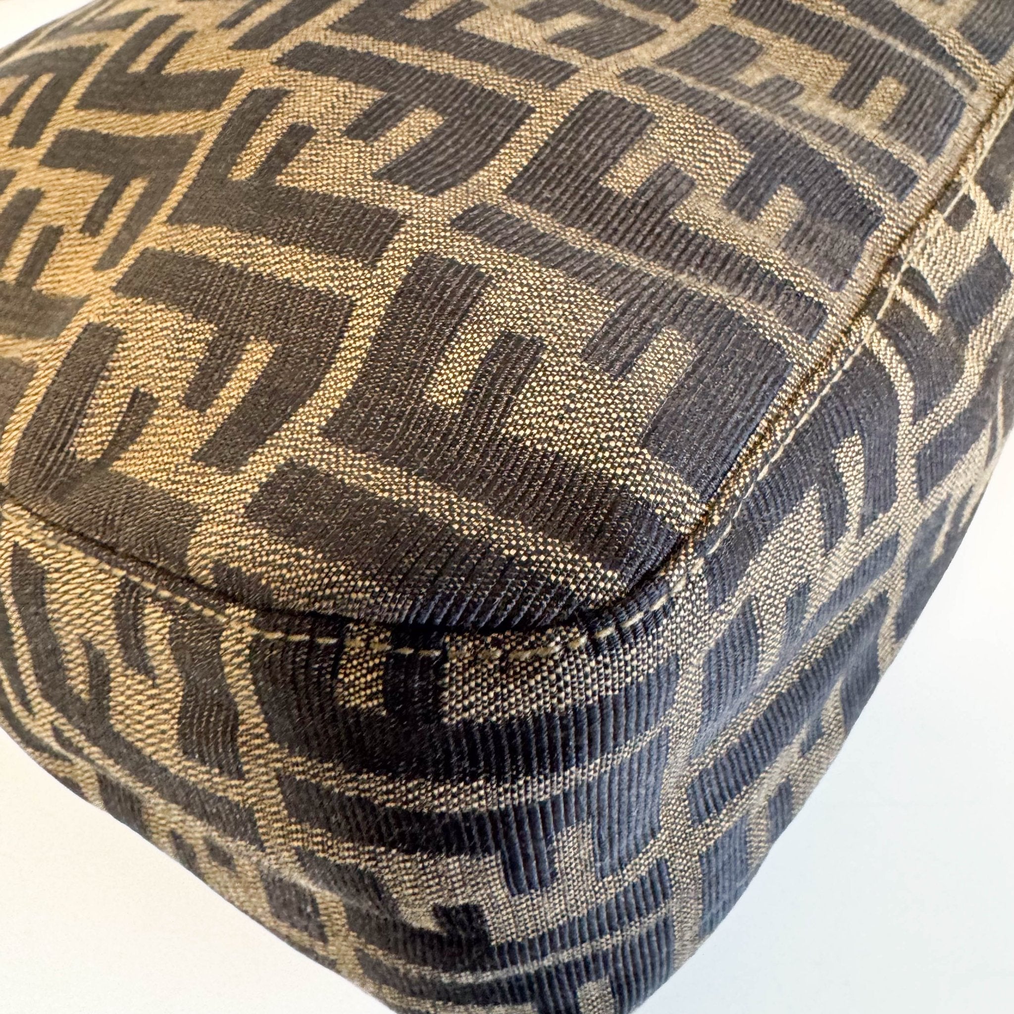 FENDI Zucca Brown Canvas Hobo Shoulder Bag, in , Sold by HIVE PRELOVED - Shoulder Bags, ,