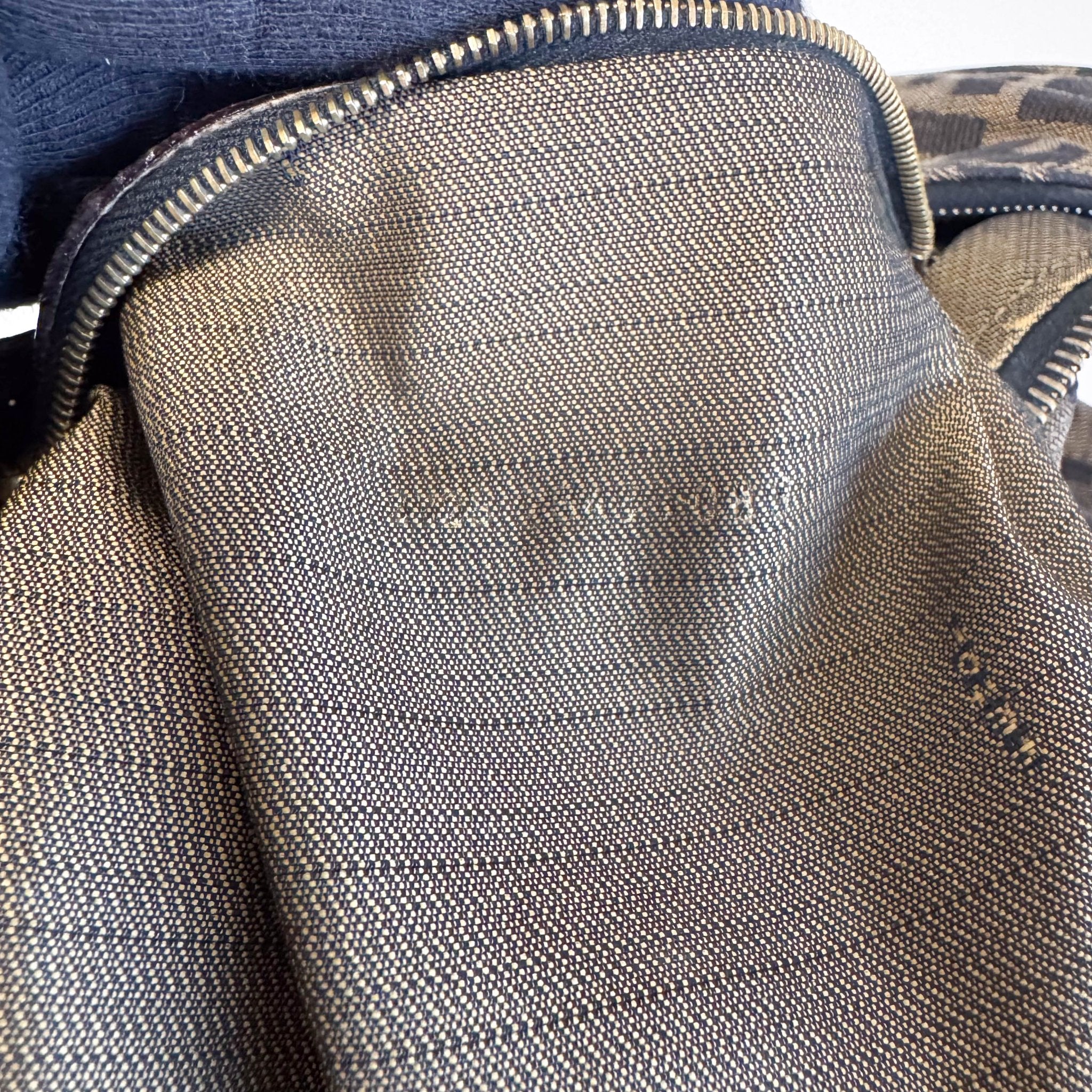 FENDI Zucca Brown Canvas Hobo Shoulder Bag, in , Sold by HIVE PRELOVED - Shoulder Bags, ,