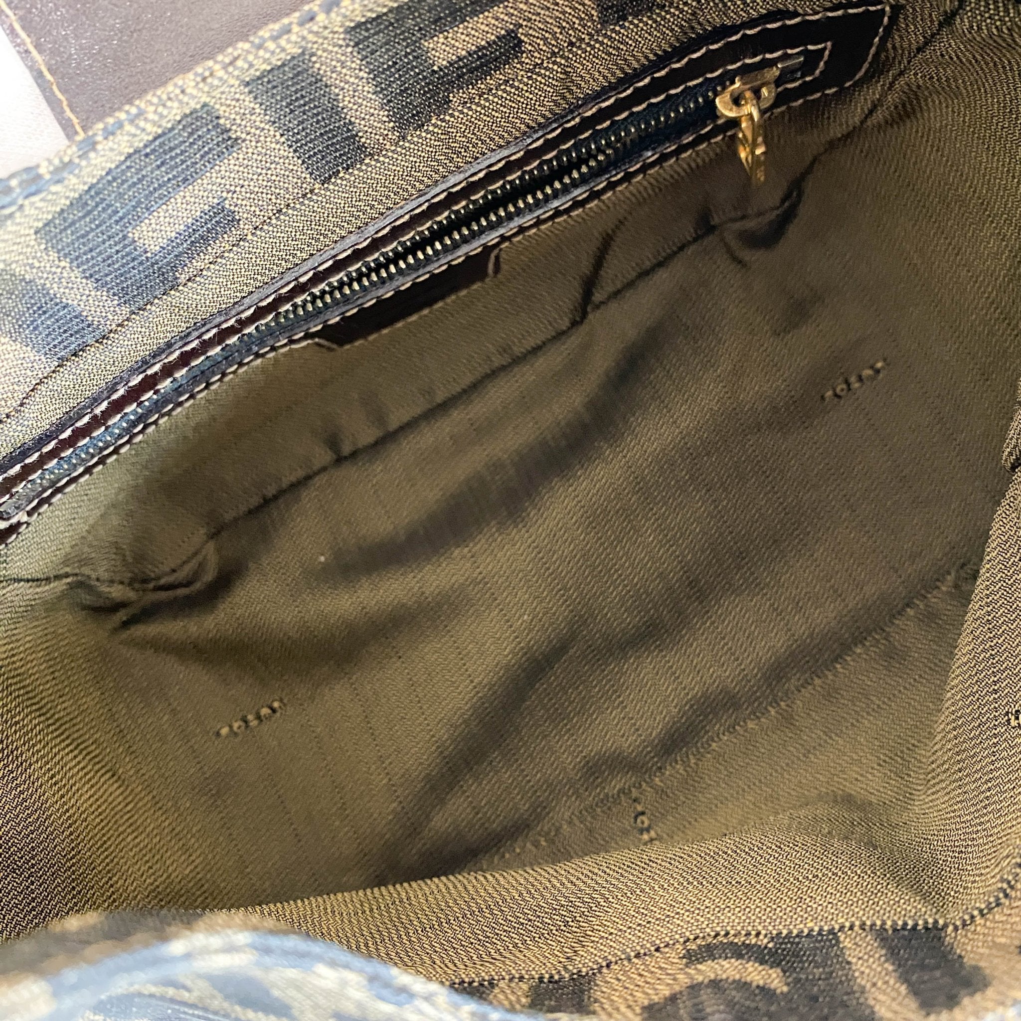 FENDI Zucca Brown Canvas Hobo Shoulder Bag with Gold Hardware, in , Sold by HIVE PRELOVED - Shoulder Bags, ,