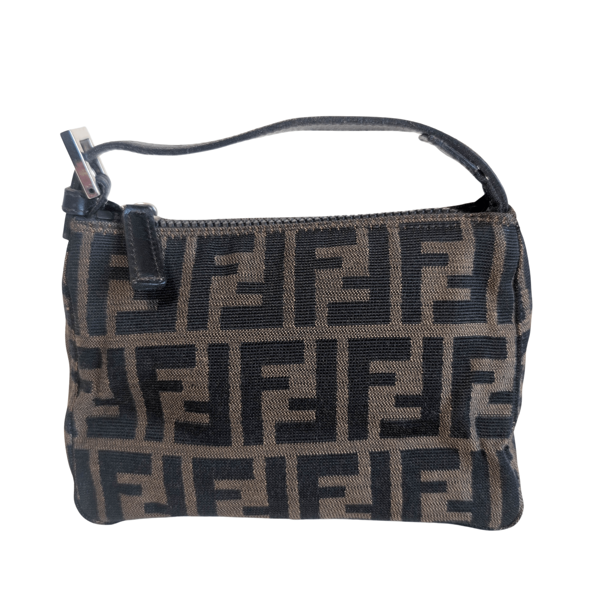 FENDI Zucca Brown Canvas Pouch Bag, in , Sold by HIVE PRELOVED - Handle Bags, ,