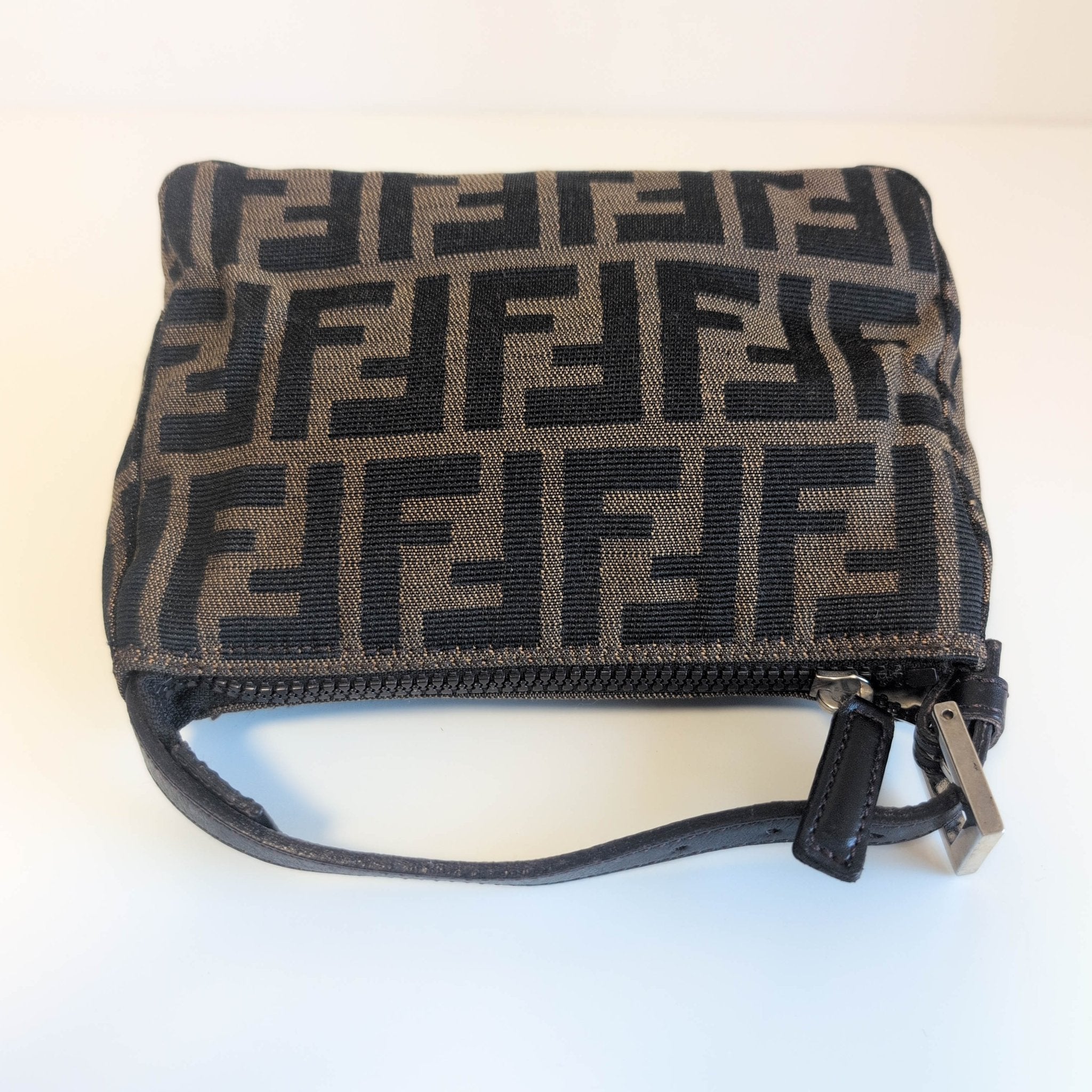 FENDI Zucca Brown Canvas Pouch Bag, in , Sold by HIVE PRELOVED - Handle Bags, ,