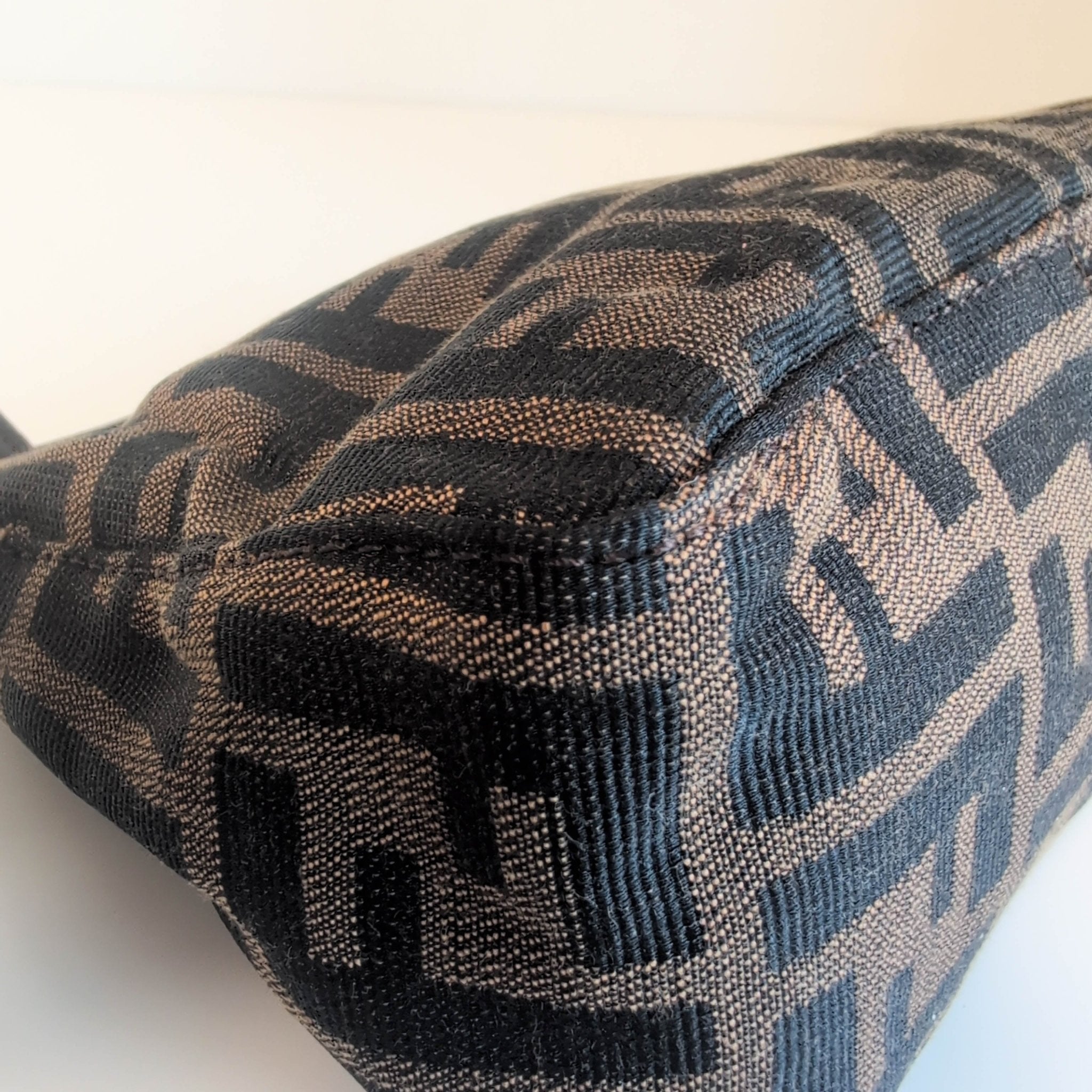 FENDI Zucca Brown Canvas Pouch Bag, in , Sold by HIVE PRELOVED - Handle Bags, ,