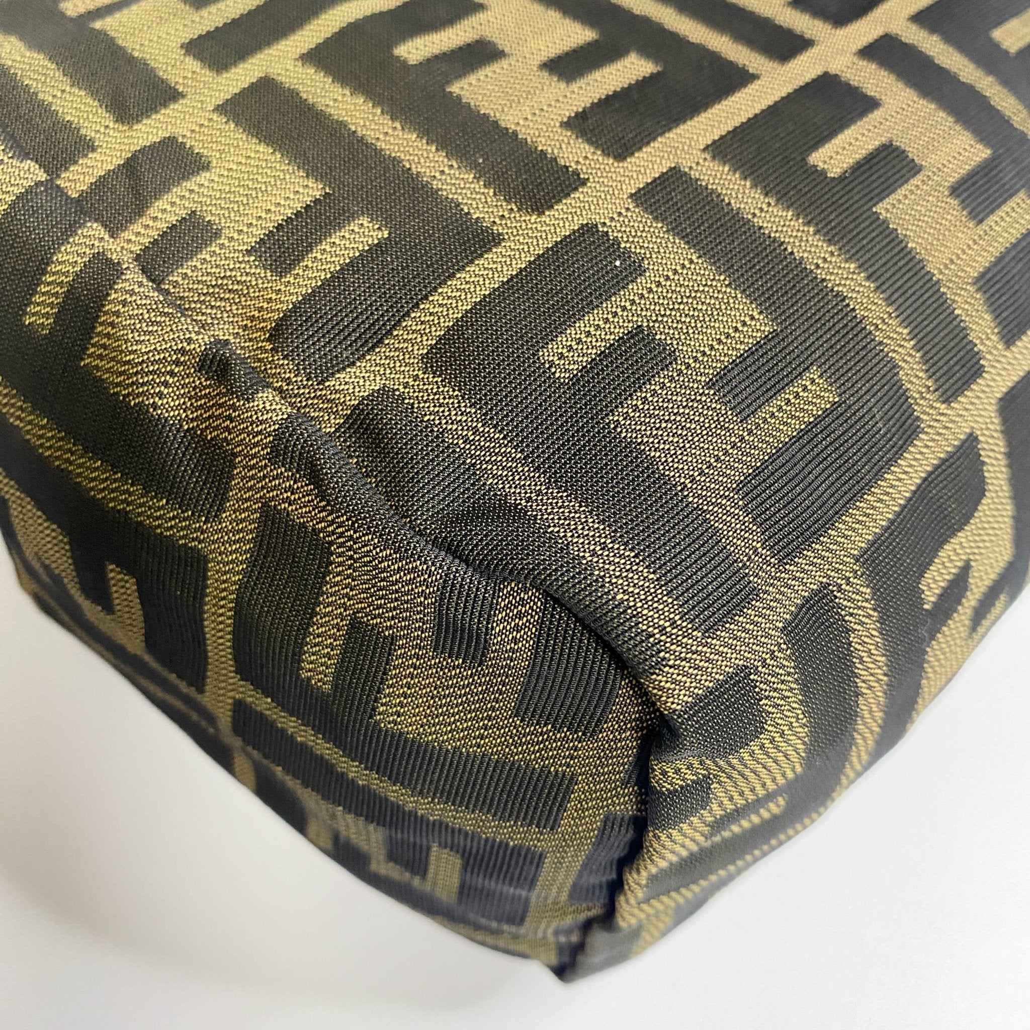 FENDI Zucca Double Handle Mini Pochette Pouch Bag, in , Sold by HIVE PRELOVED - Handle Bags, Mini bags,