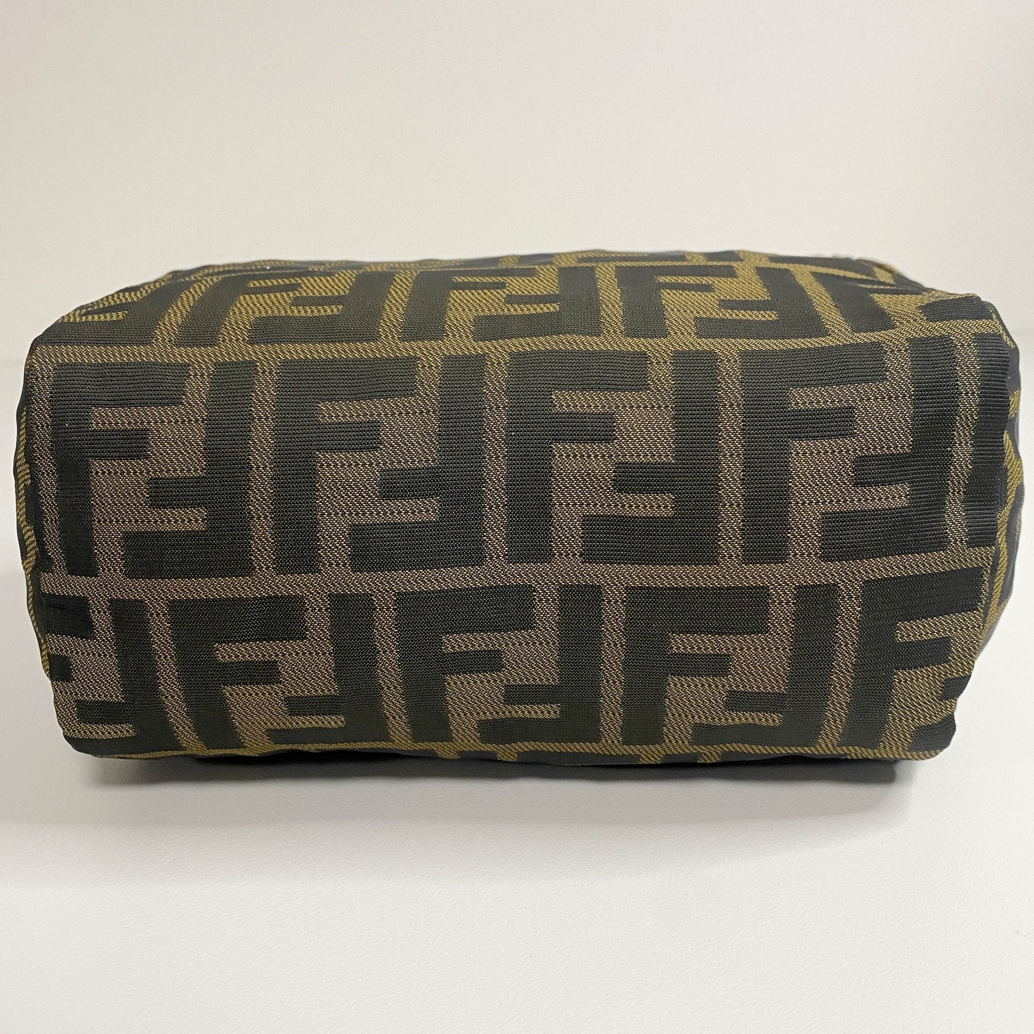 FENDI Zucca Double Handle Mini Pochette Pouch Bag, in , Sold by HIVE PRELOVED - Handle Bags, Mini bags,