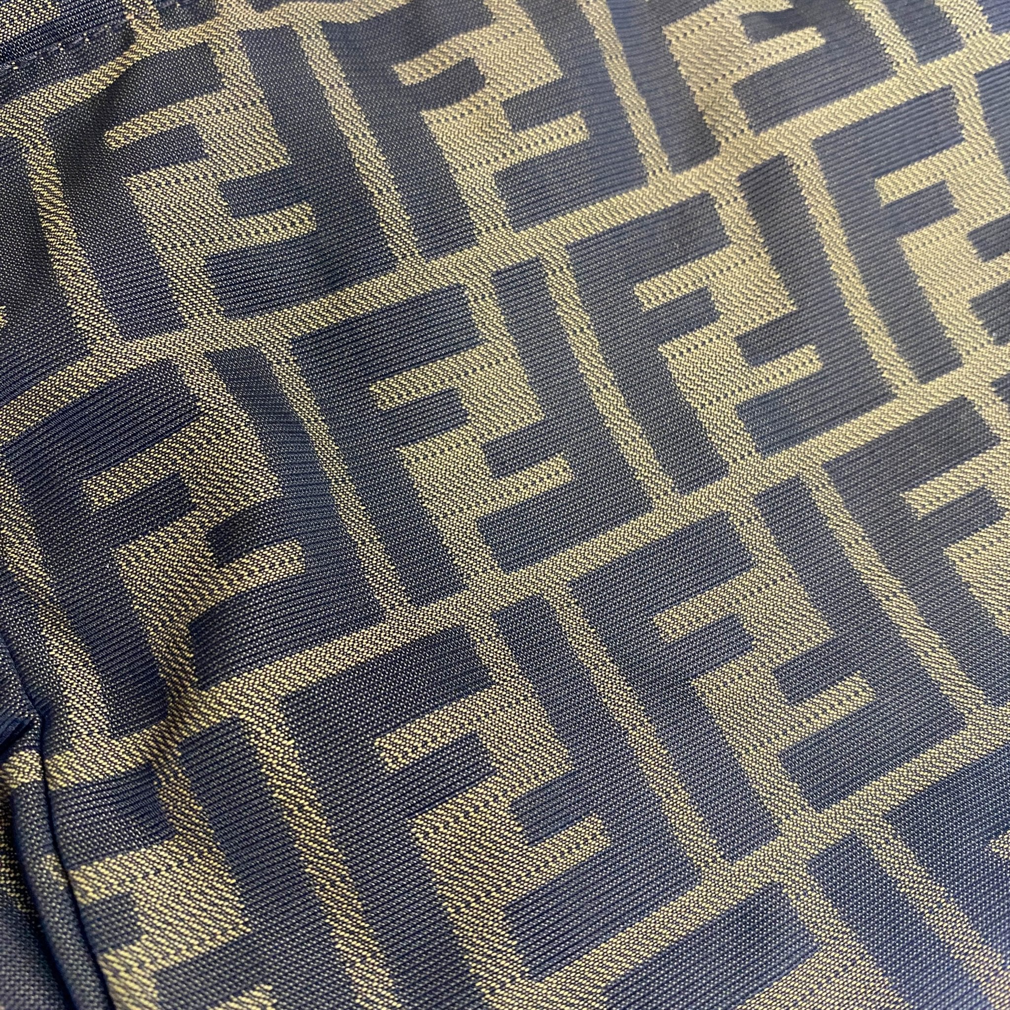 FENDI Zucca Double Handle Mini Pochette Pouch Bag, in , Sold by HIVE PRELOVED - Handle Bags, Mini bags,