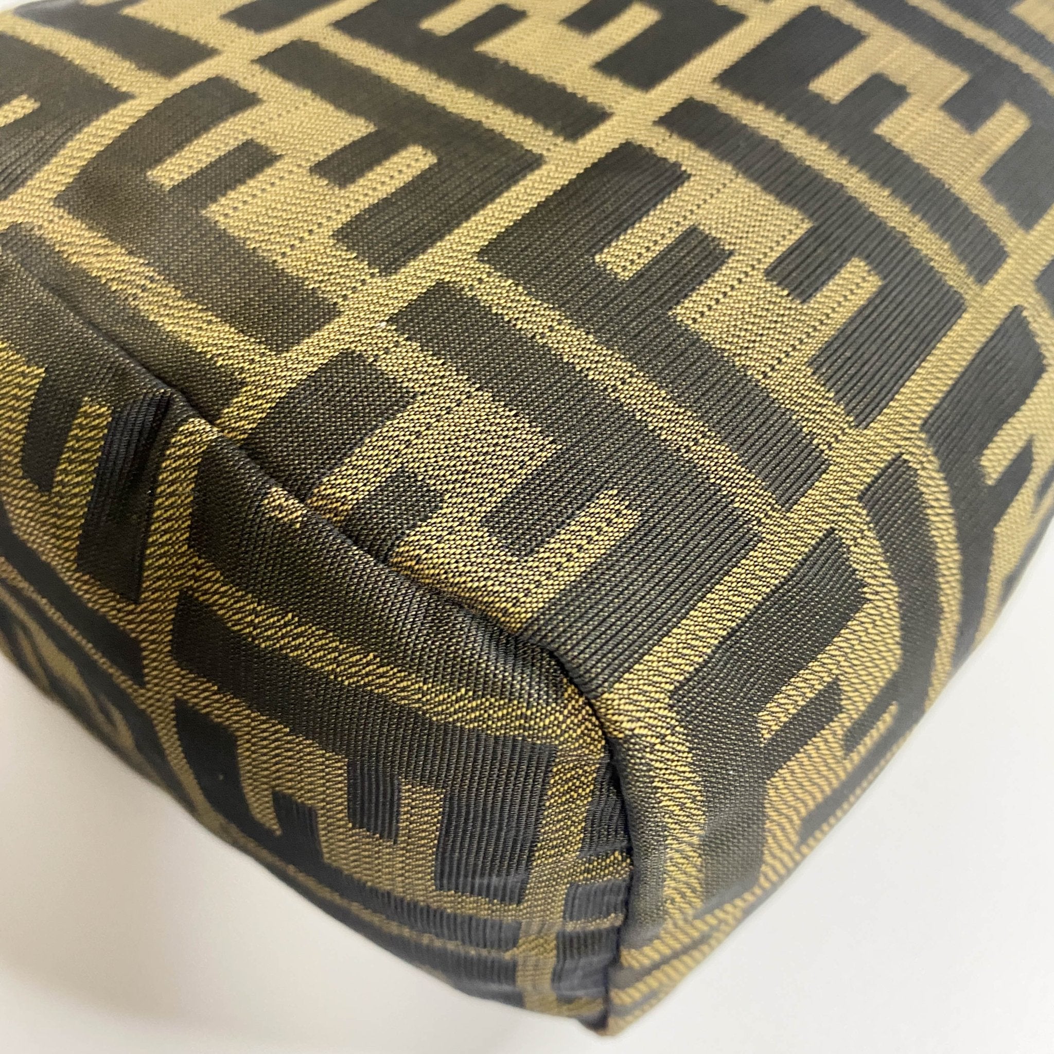 FENDI Zucca Double Handle Mini Pochette Pouch Bag, in , Sold by HIVE PRELOVED - Handle Bags, Mini bags,