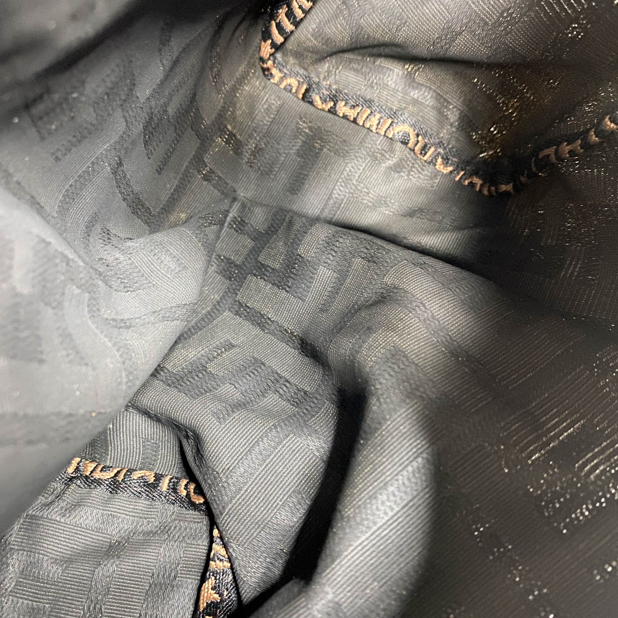 FENDI Zucca Double Handle Mini Pochette Pouch Bag, in , Sold by HIVE PRELOVED - Handle Bags, Mini bags,