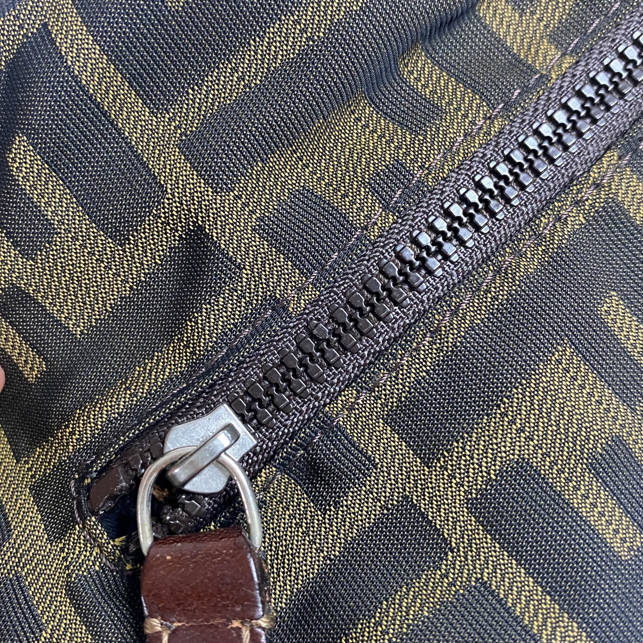 FENDI Zucca Double Handle Mini Pochette Pouch Bag, in , Sold by HIVE PRELOVED - Handle Bags, Mini bags,