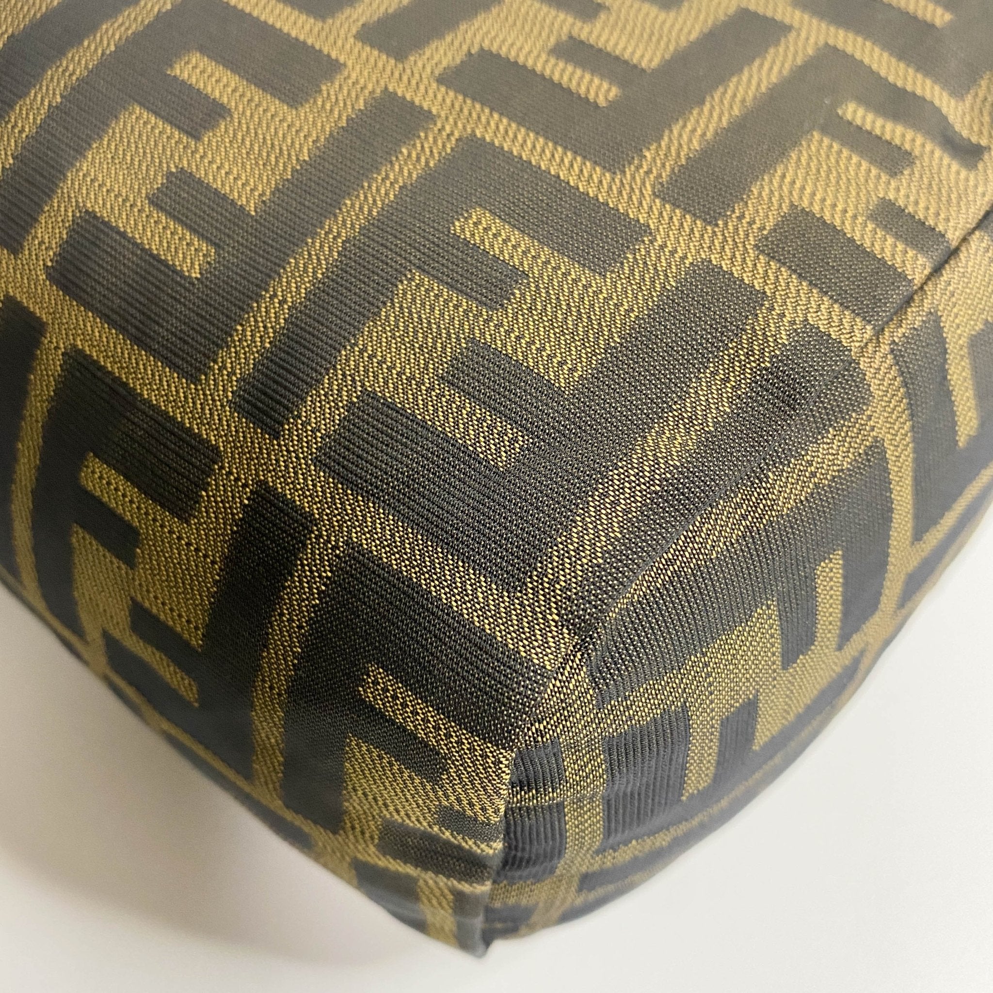 FENDI Zucca Double Handle Mini Pochette Pouch Bag, in , Sold by HIVE PRELOVED - Handle Bags, Mini bags,