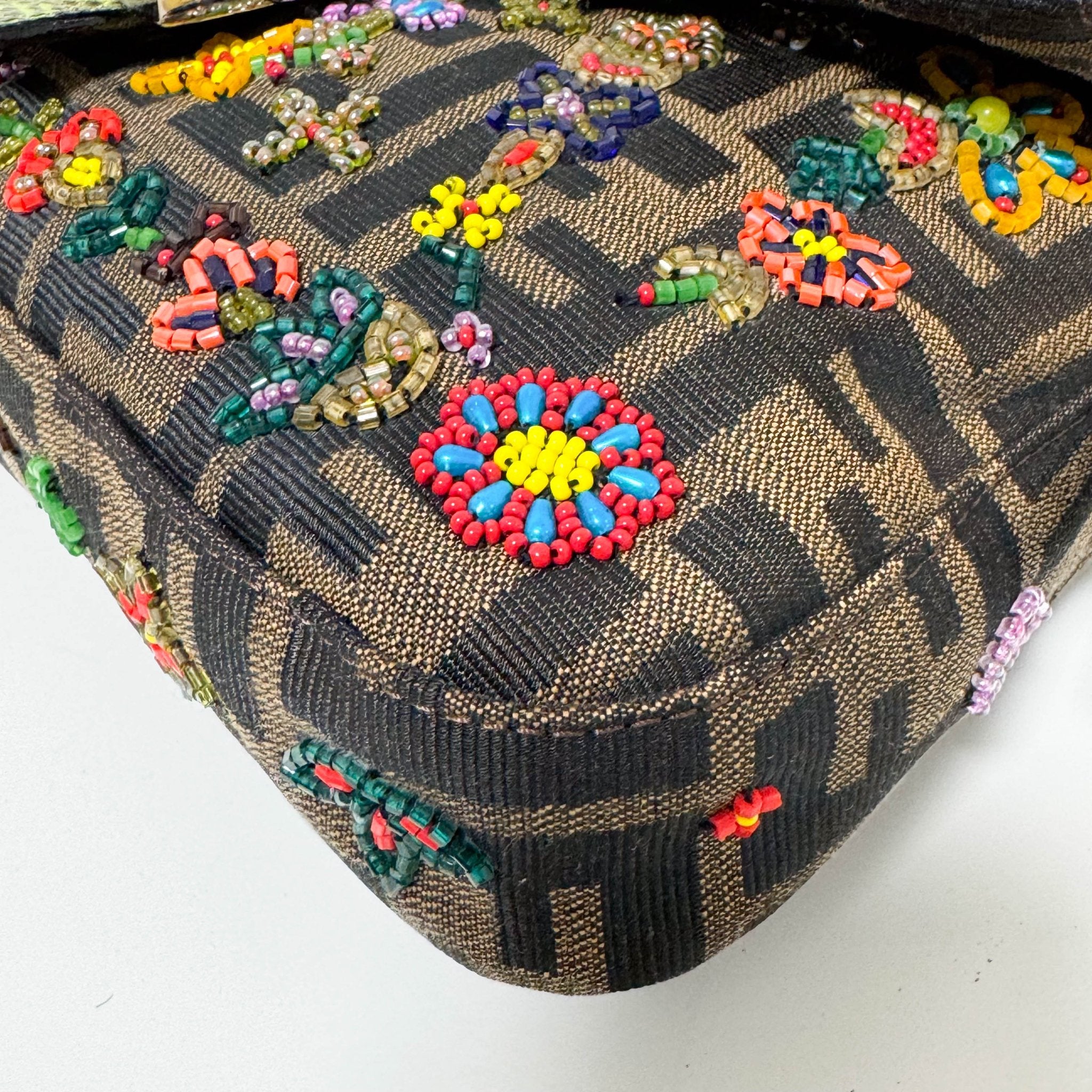 FENDI Zucca FF Design With Beads Baguette Shoulder Bag, in , Sold by HIVE PRELOVED - Shoulder Bags, ,