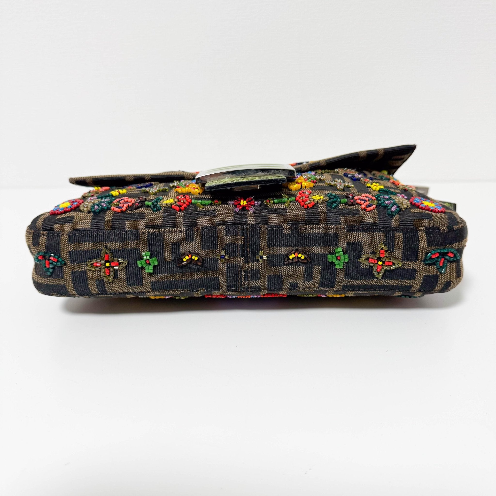 FENDI Zucca FF Design With Beads Baguette Shoulder Bag, in , Sold by HIVE PRELOVED - Shoulder Bags, ,