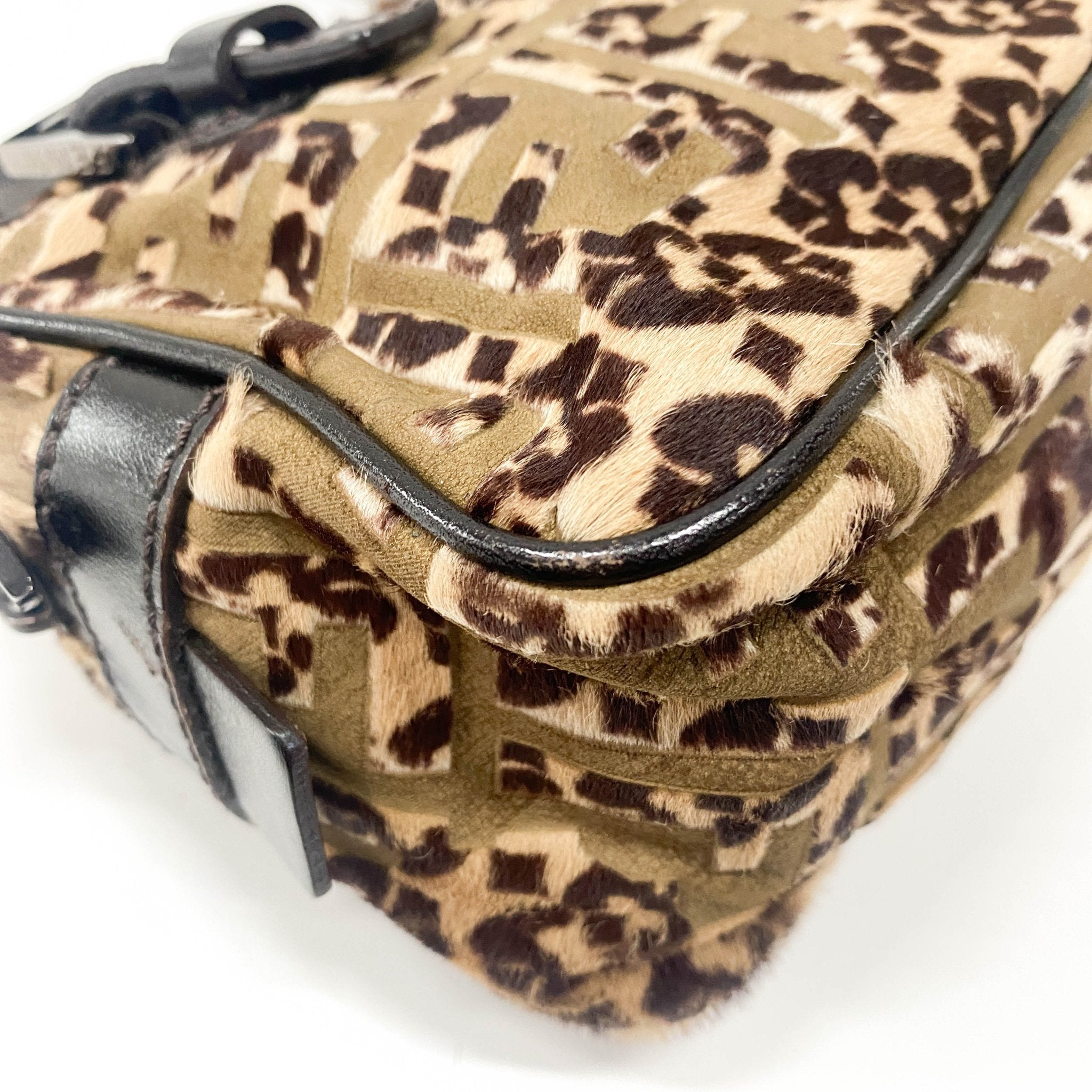 FENDI Zucca Leopard Print Pony Hair Shoulder Bag, in , Sold by HIVE PRELOVED - Shoulder Bags, ,
