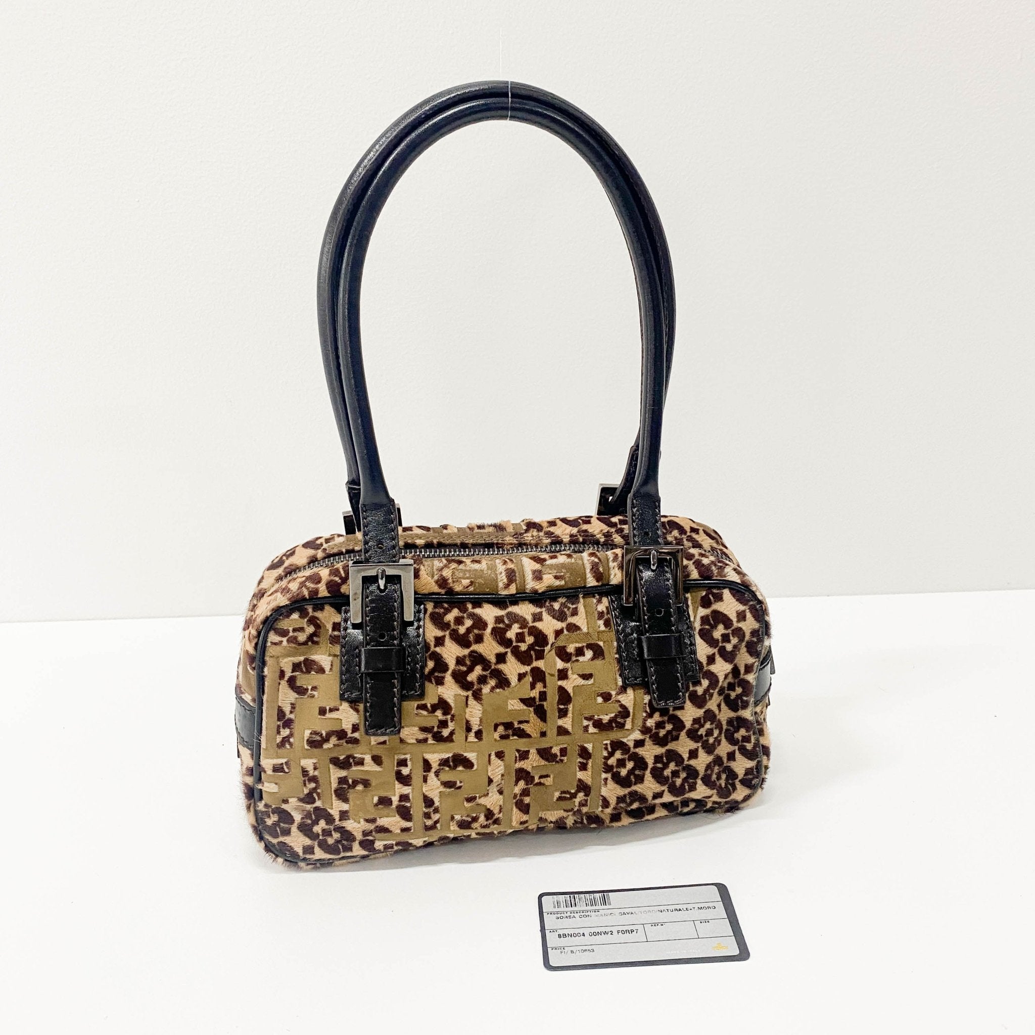 FENDI Zucca Leopard Print Pony Hair Shoulder Bag, in , Sold by HIVE PRELOVED - Shoulder Bags, ,
