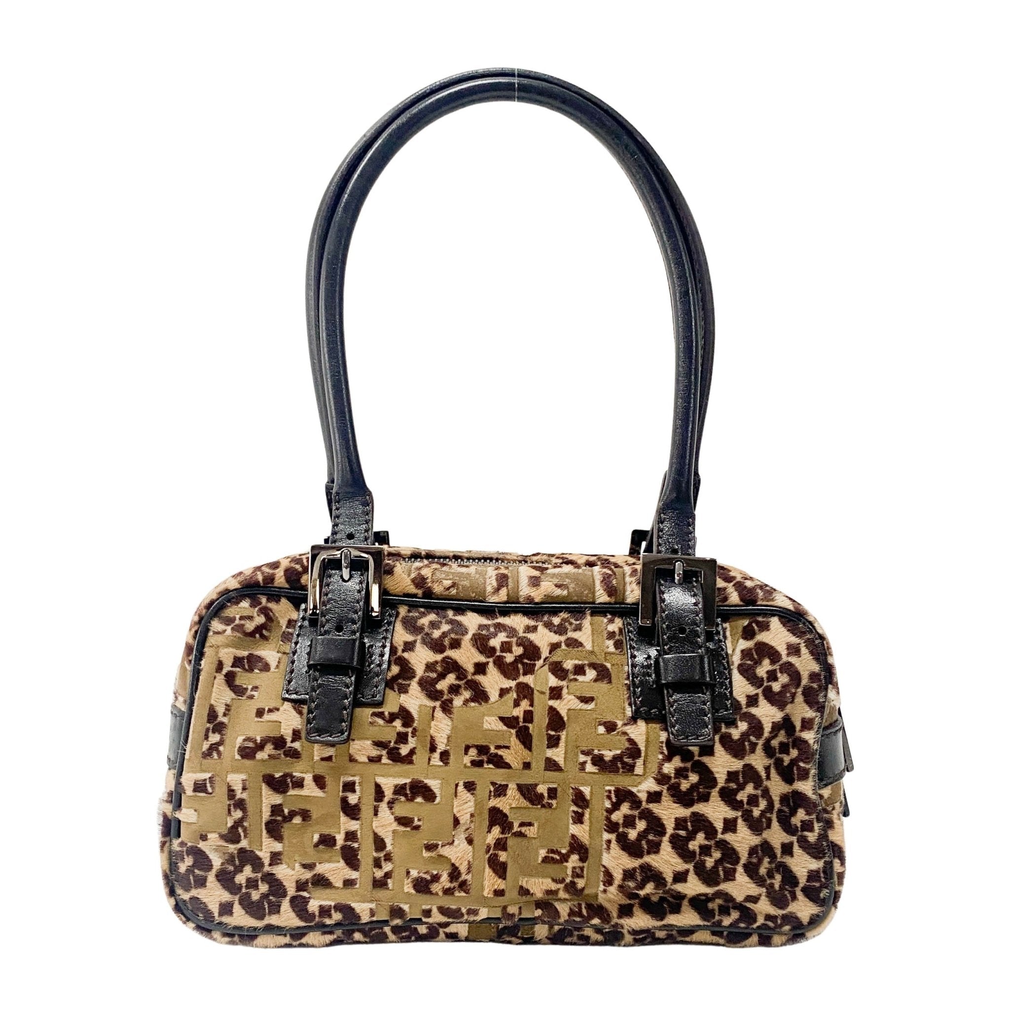 FENDI Zucca Leopard Print Pony Hair Shoulder Bag, in , Sold by HIVE PRELOVED - Shoulder Bags, ,