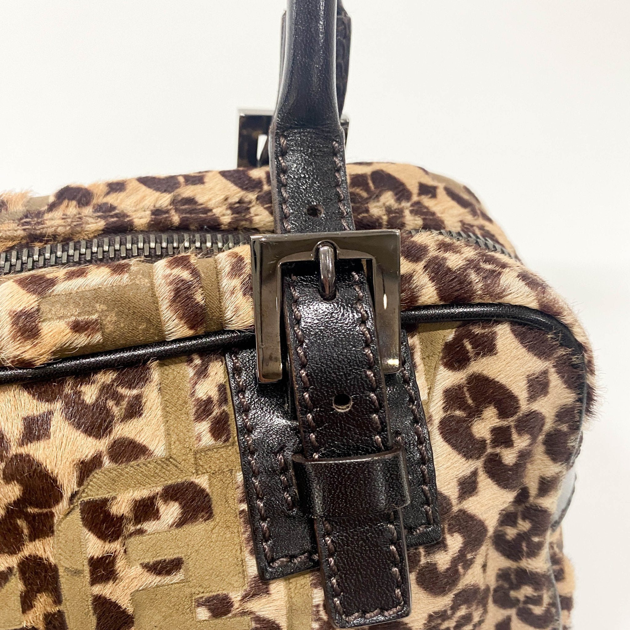 FENDI Zucca Leopard Print Pony Hair Shoulder Bag, in , Sold by HIVE PRELOVED - Shoulder Bags, ,