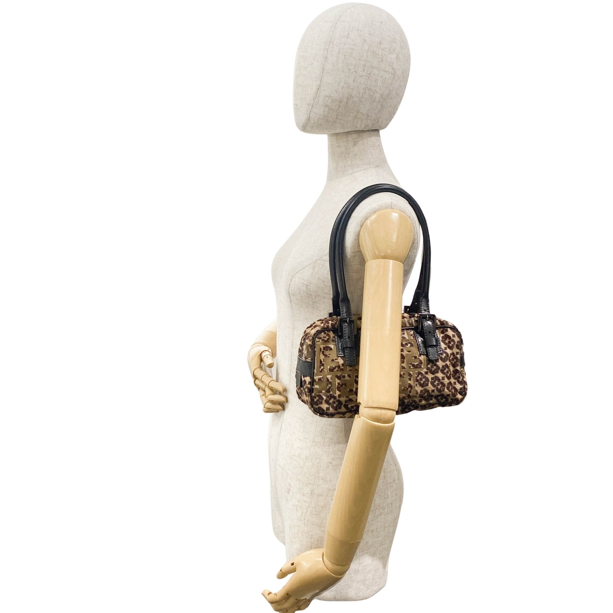 FENDI Zucca Leopard Print Pony Hair Shoulder Bag, in , Sold by HIVE PRELOVED - Shoulder Bags, ,