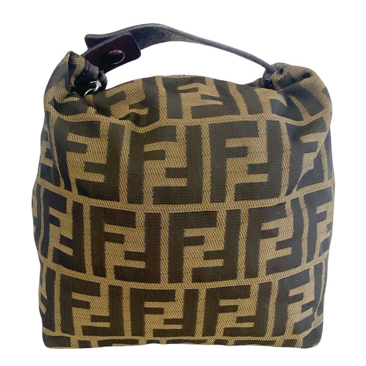 FENDI Zucca Mini Pochette Pouch Bag, in , Sold by HIVE PRELOVED - Handle Bags, Mini bags,