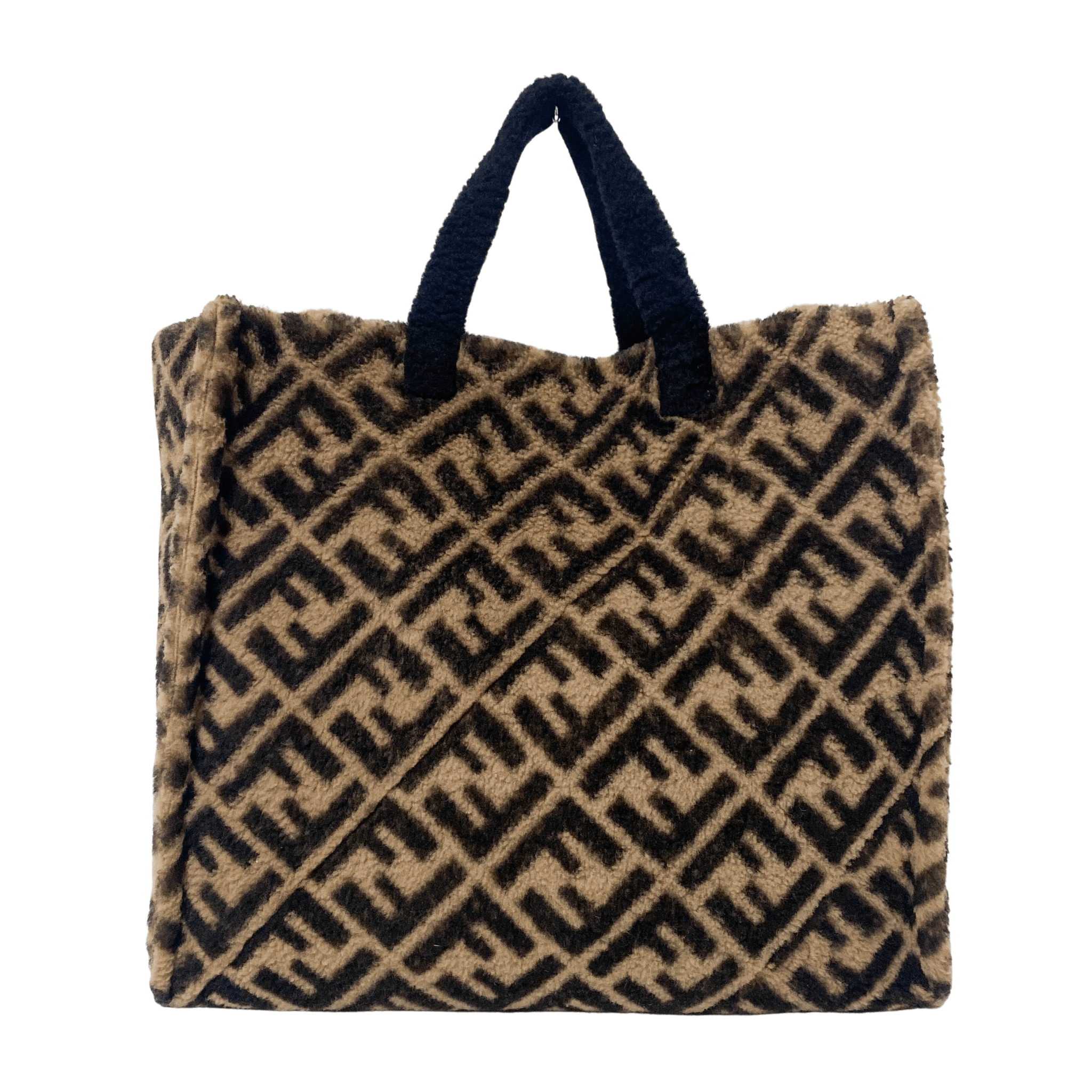 FENDI Zucca Shearling Tote Shoulder bag, in , Sold by HIVE PRELOVED - Totes, ,