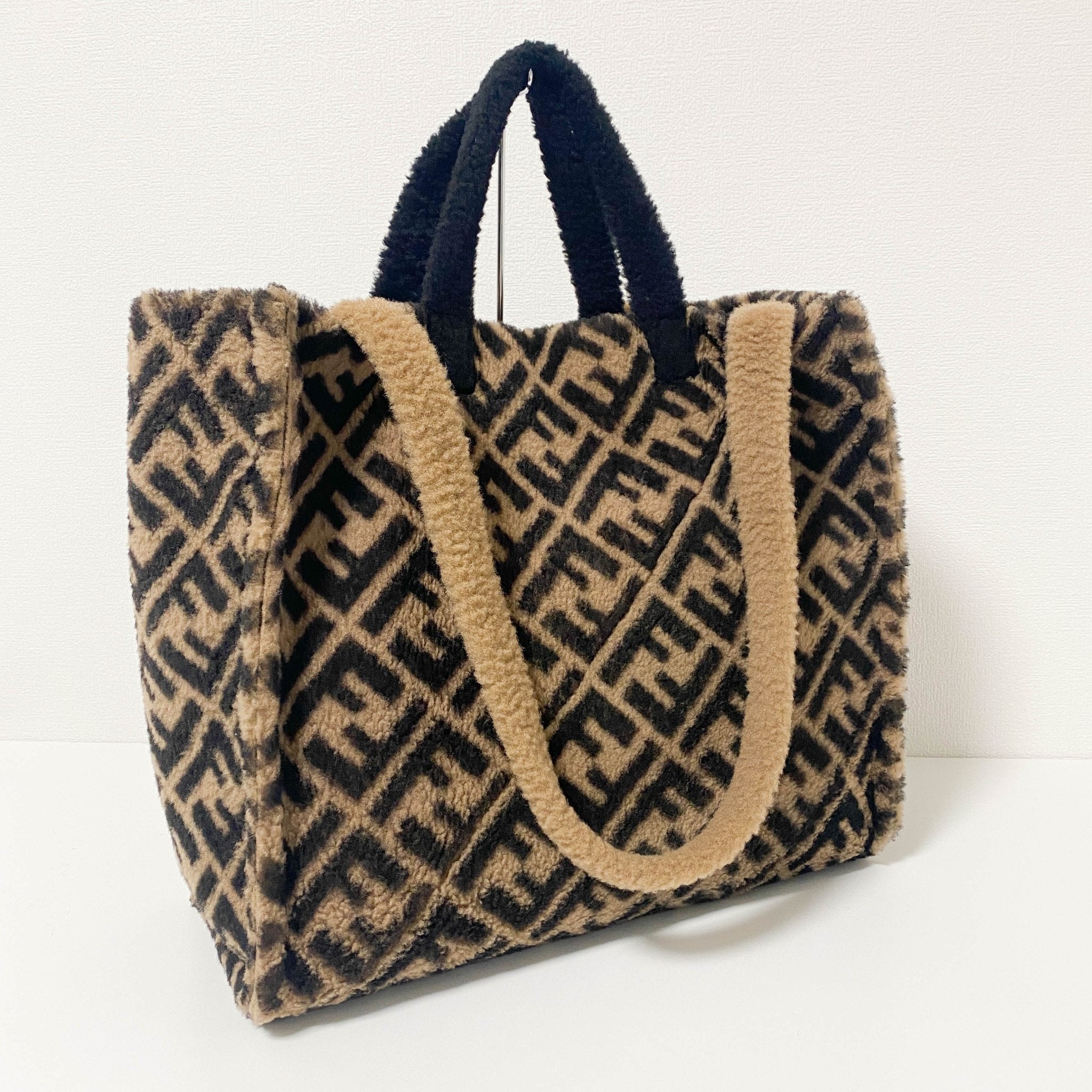 FENDI Zucca Shearling Tote Shoulder bag, in , Sold by HIVE PRELOVED - Totes, ,