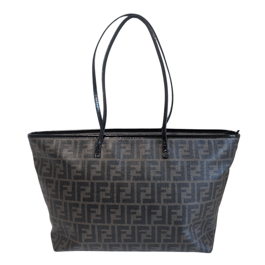 FENDI Zucca Spalmati Patent Baguette Print Medium Roll Tote, in , Sold by HIVE PRELOVED - Totes, ,