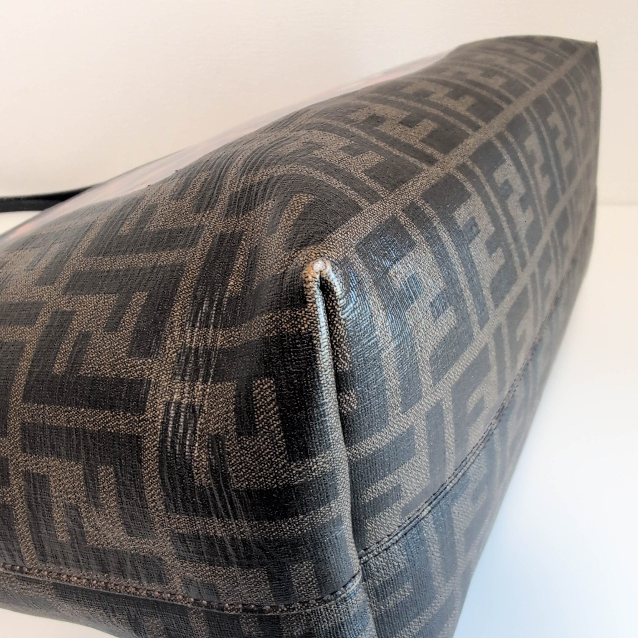 FENDI Zucca Spalmati Patent Baguette Print Medium Roll Tote, in , Sold by HIVE PRELOVED - Totes, ,