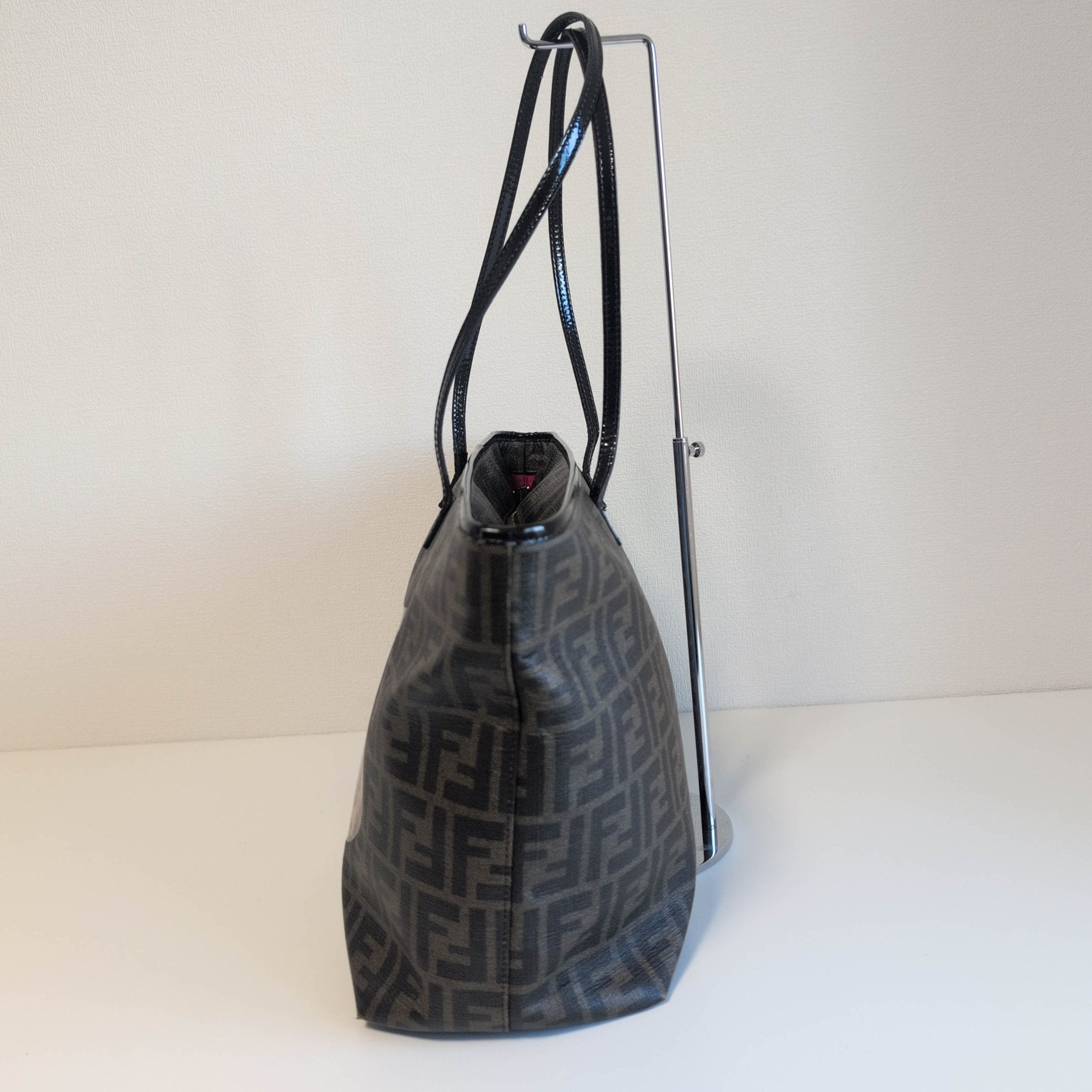 FENDI Zucca Spalmati Patent Baguette Print Medium Roll Tote, in , Sold by HIVE PRELOVED - Totes, ,