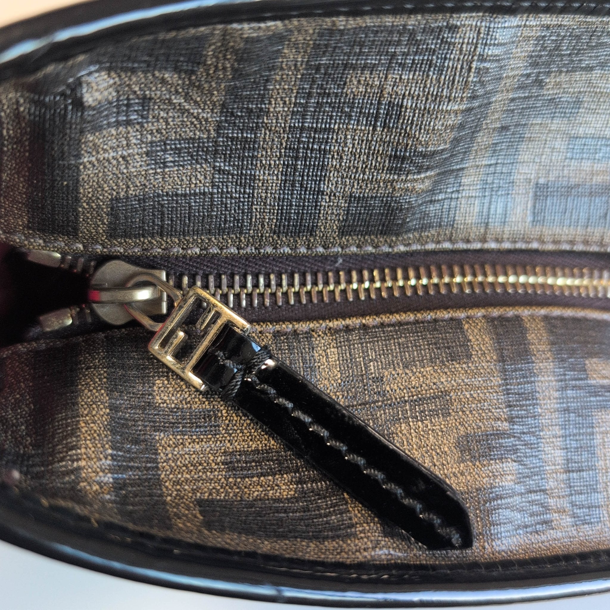 FENDI Zucca Spalmati Patent Baguette Print Medium Roll Tote, in , Sold by HIVE PRELOVED - Totes, ,