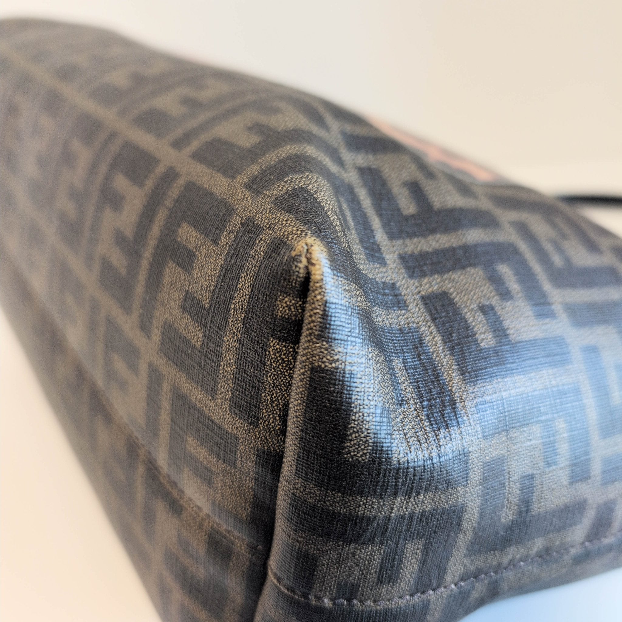 FENDI Zucca Spalmati Patent Baguette Print Medium Roll Tote, in , Sold by HIVE PRELOVED - Totes, ,