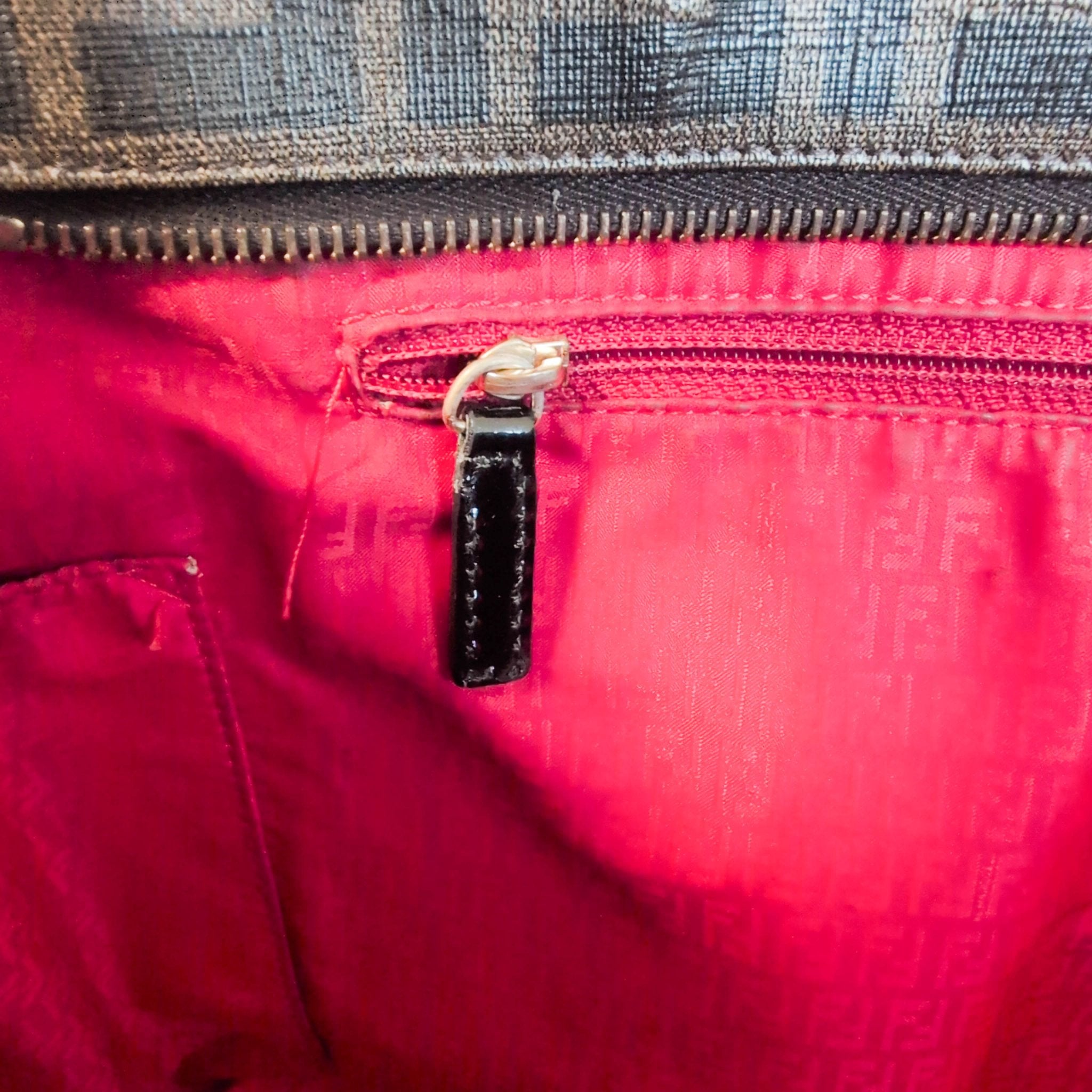 FENDI Zucca Spalmati Patent Baguette Print Medium Roll Tote, in , Sold by HIVE PRELOVED - Totes, ,