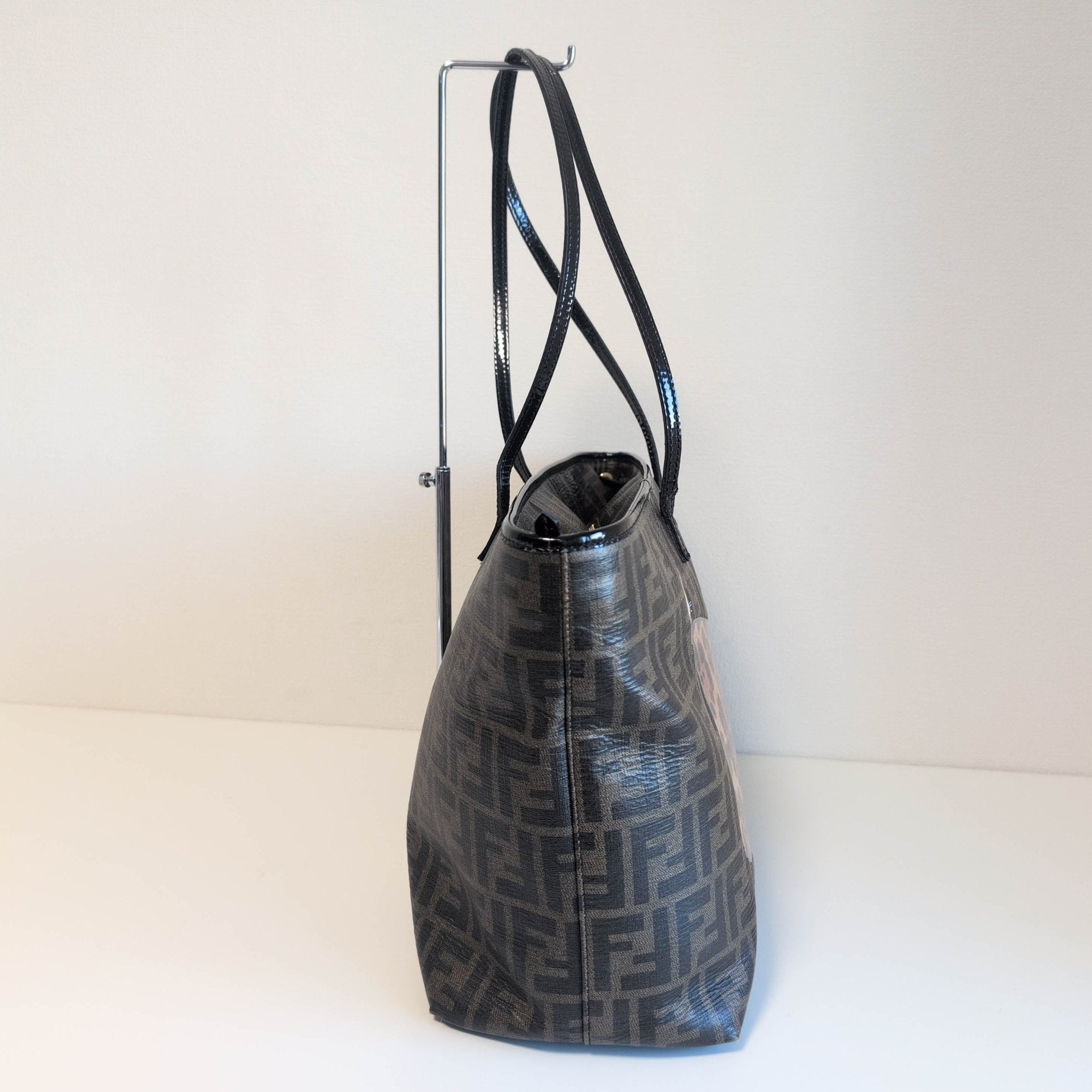 FENDI Zucca Spalmati Patent Baguette Print Medium Roll Tote, in , Sold by HIVE PRELOVED - Totes, ,