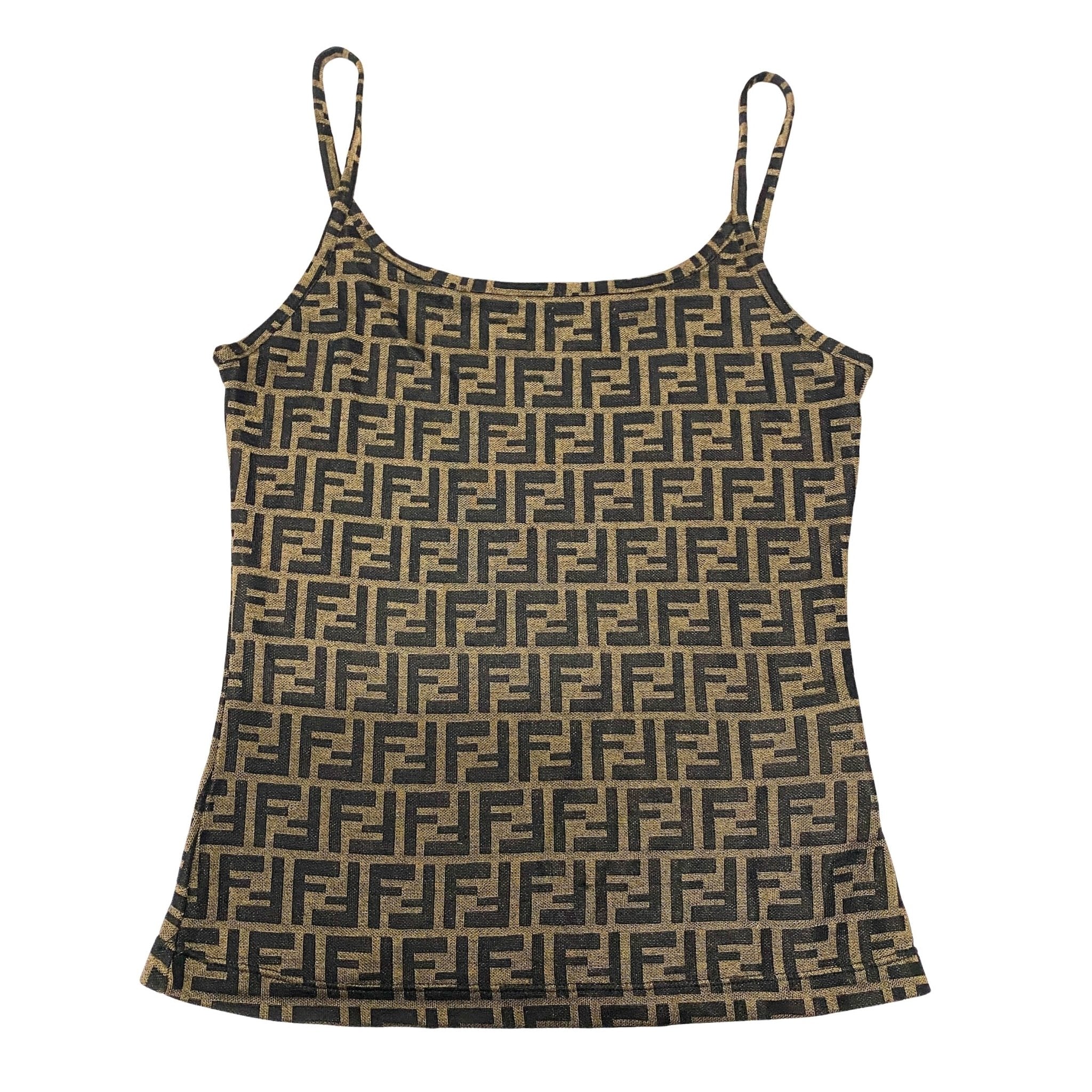 FENDI Zucca Strap Camisole Top, in , Sold by HIVE PRELOVED - Tops, ,