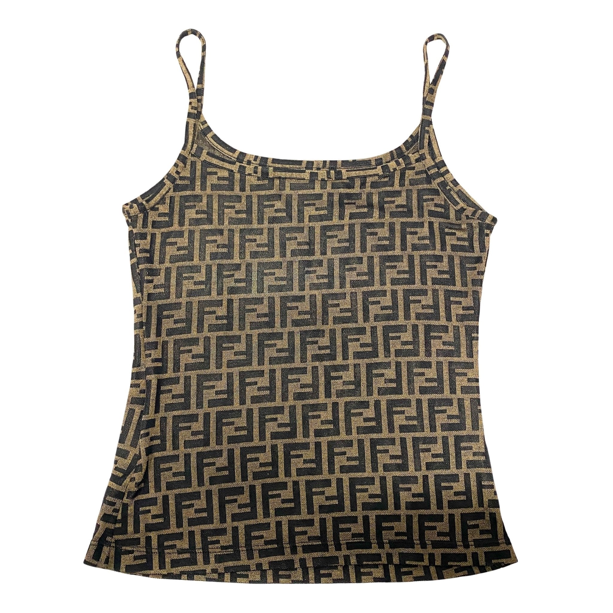 FENDI Zucca Strap Camisole Top, in , Sold by HIVE PRELOVED - Tops, ,