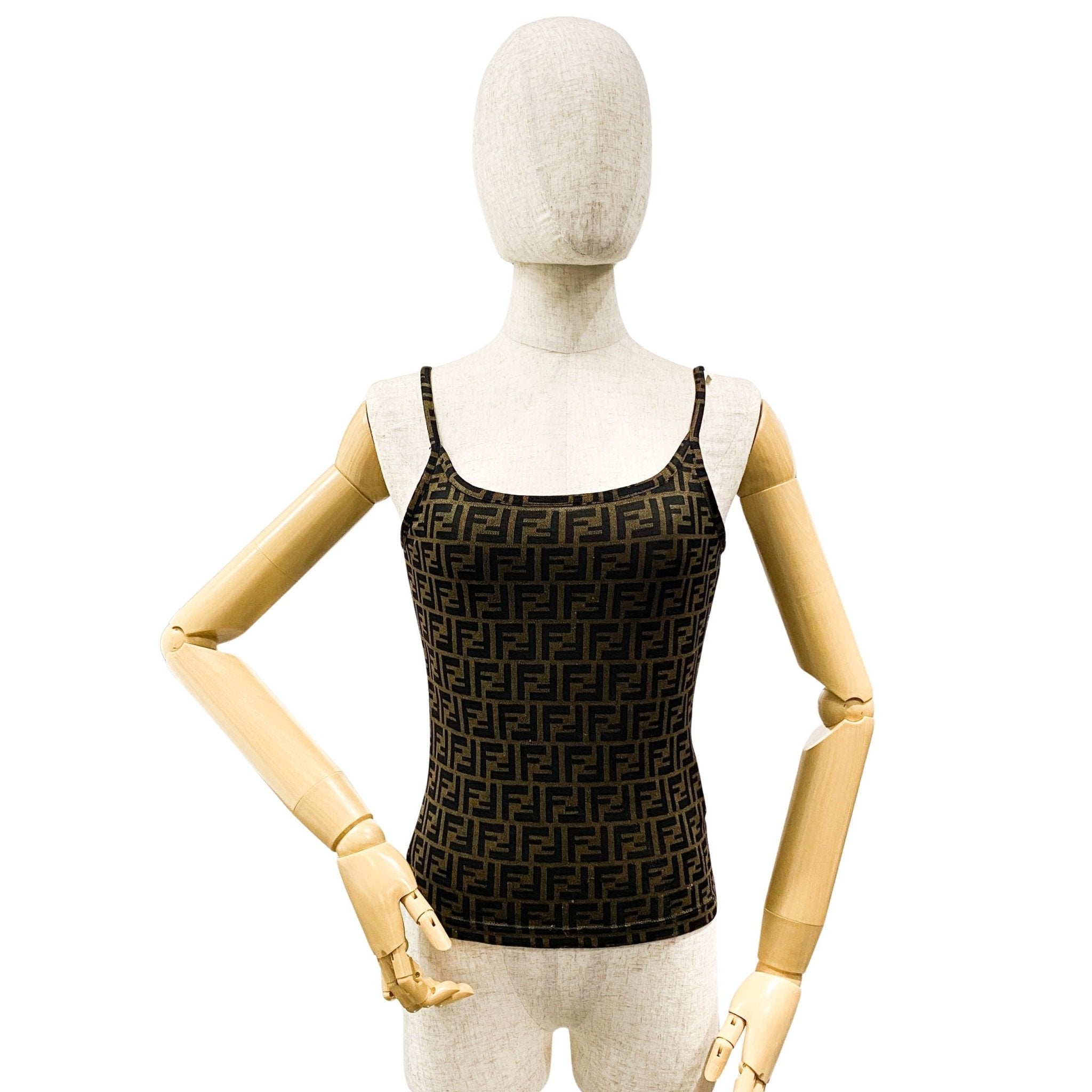 FENDI Zucca Strap Camisole Top, in , Sold by HIVE PRELOVED - Tops, ,