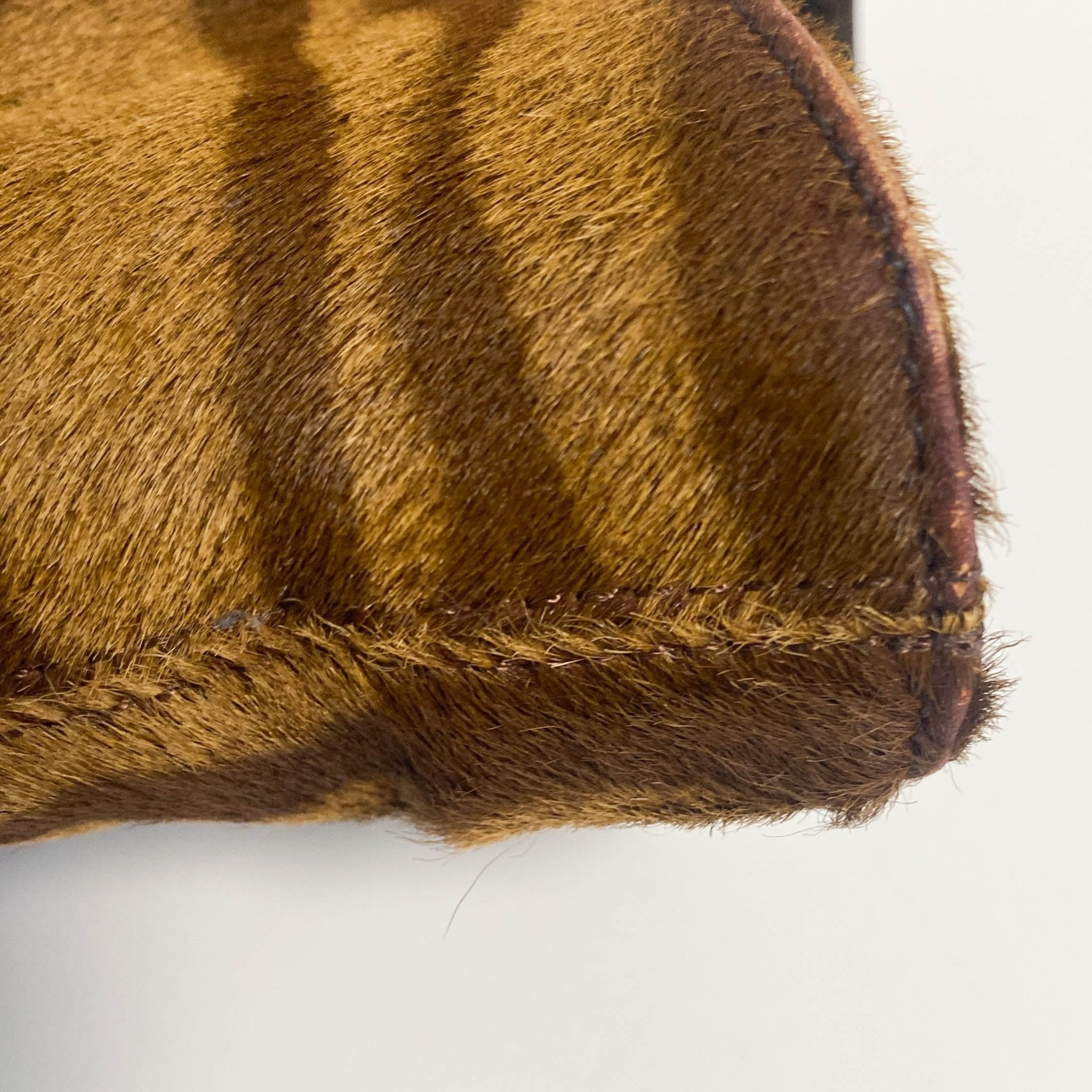 FENDI Zucca/Zebra Print Pony Hair Shoulder Bag, in , Sold by HIVE PRELOVED - Handle Bags, Shoulder Bags,