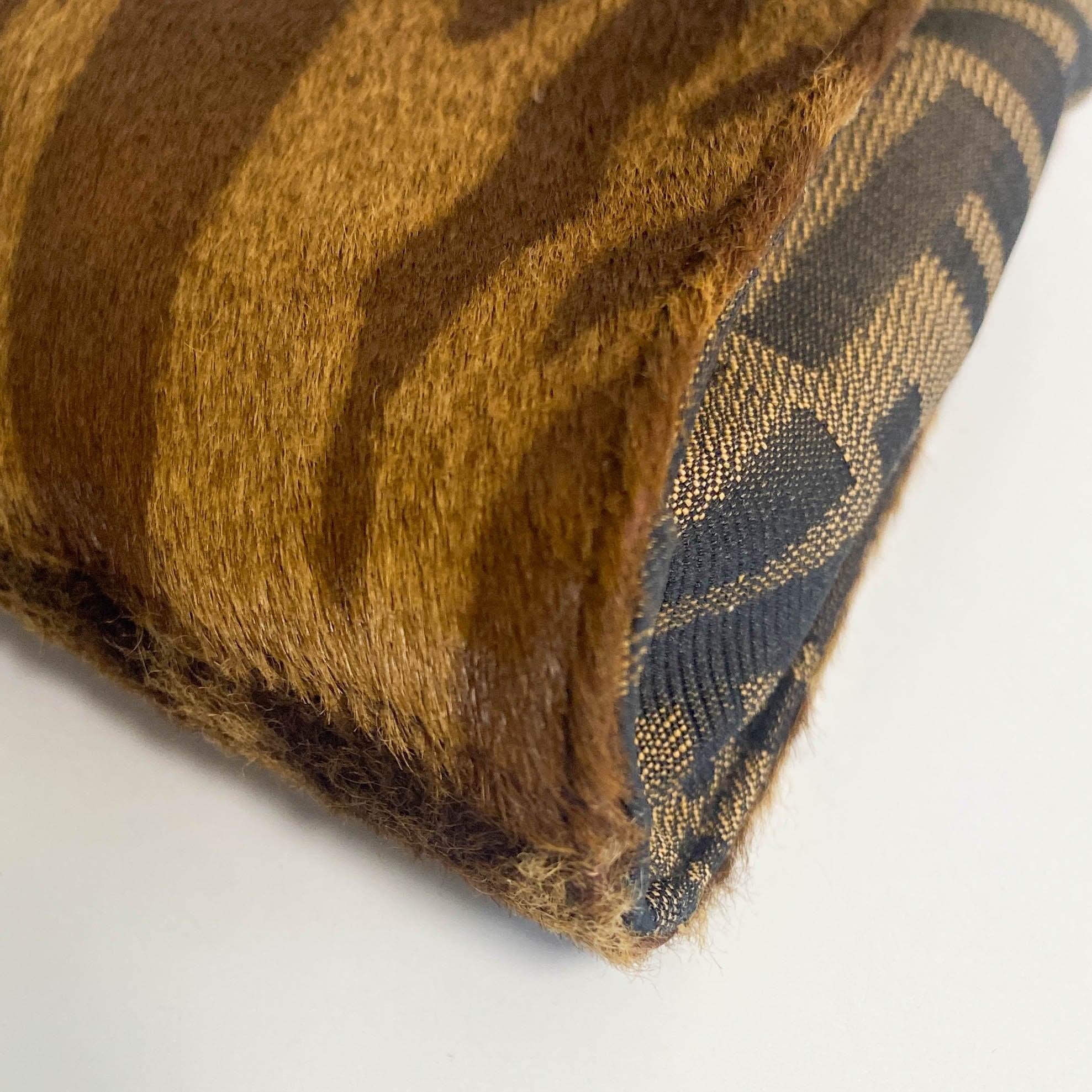 FENDI Zucca/Zebra Print Pony Hair Shoulder Bag, in , Sold by HIVE PRELOVED - Handle Bags, Shoulder Bags,