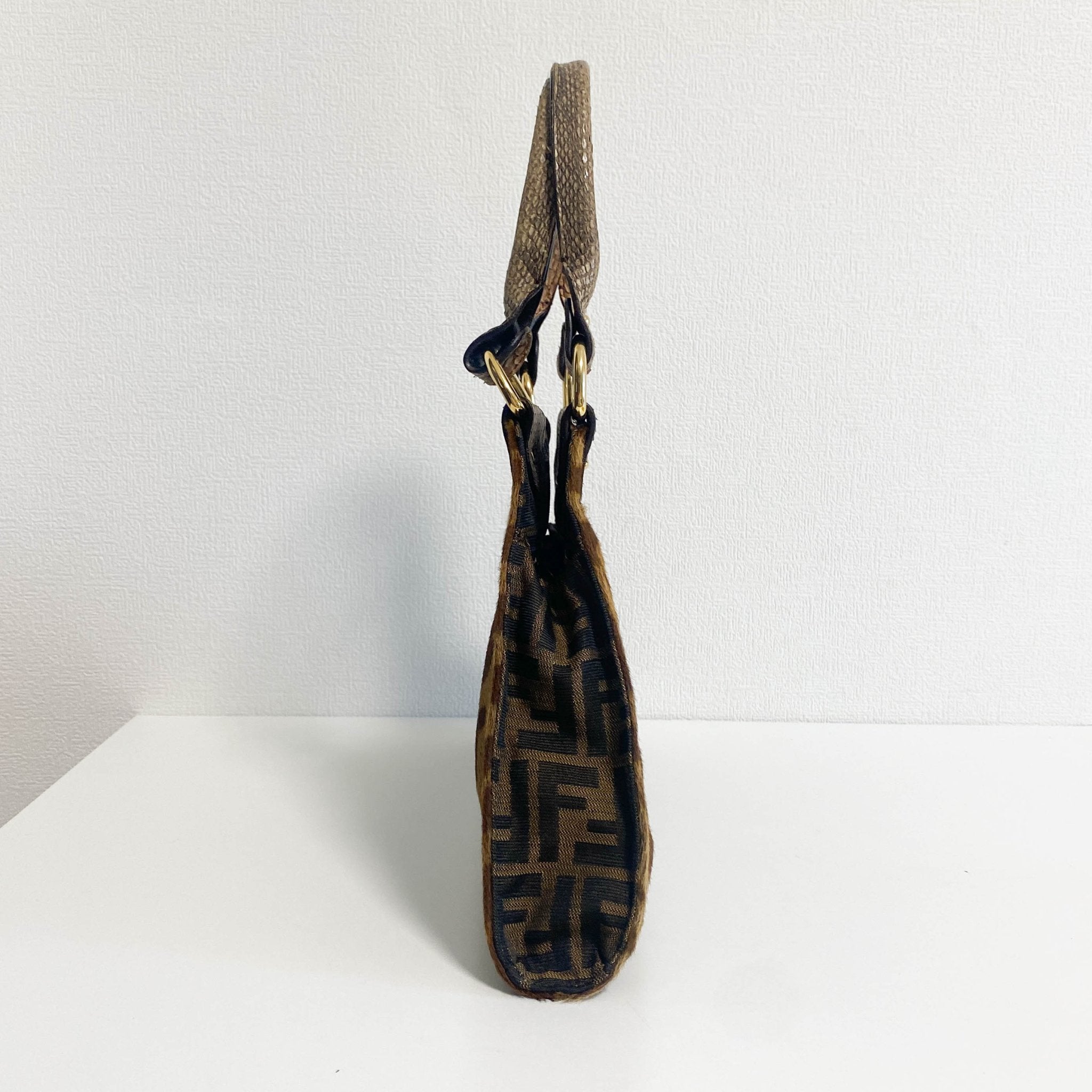 FENDI Zucca/Zebra Print Pony Hair Shoulder Bag, in , Sold by HIVE PRELOVED - Handle Bags, Shoulder Bags,