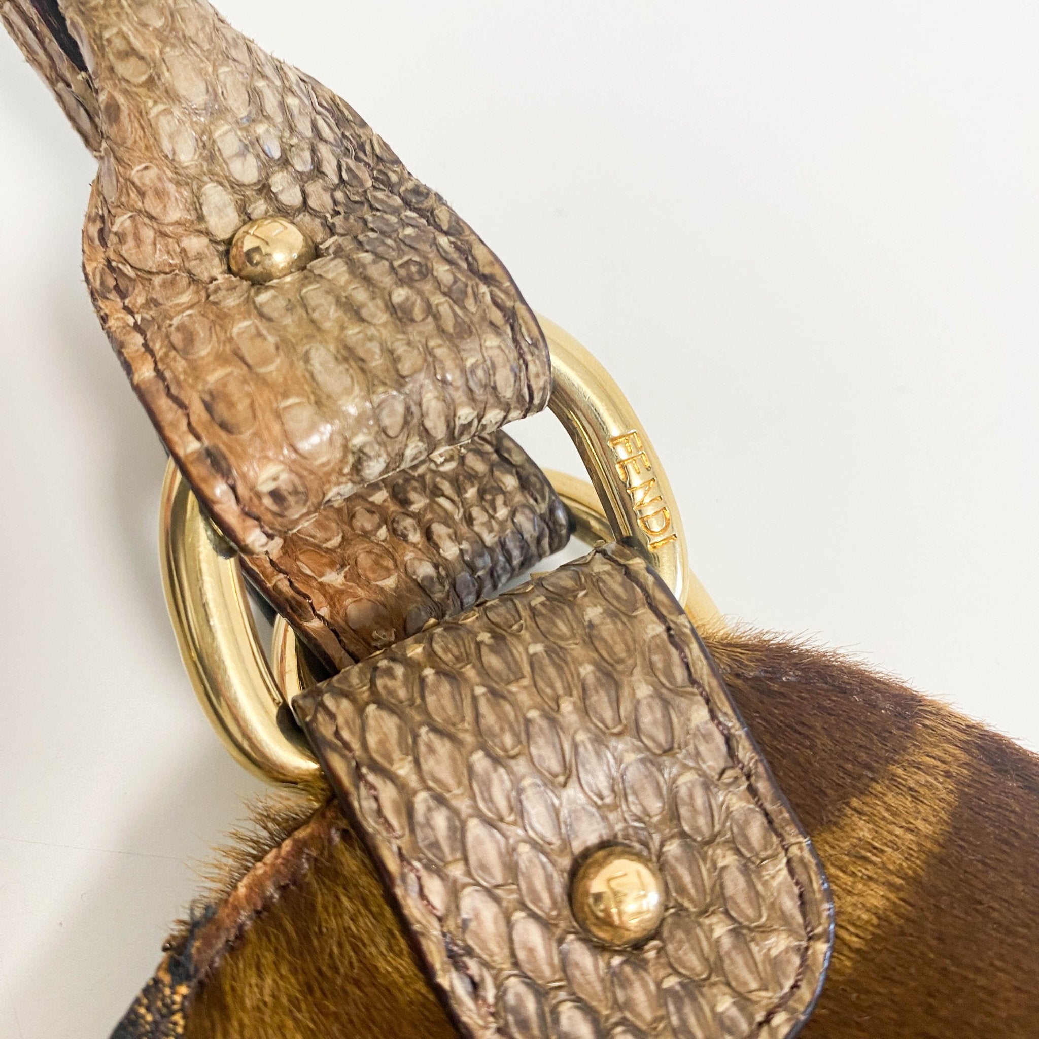 FENDI Zucca/Zebra Print Pony Hair Shoulder Bag, in , Sold by HIVE PRELOVED - Handle Bags, Shoulder Bags,