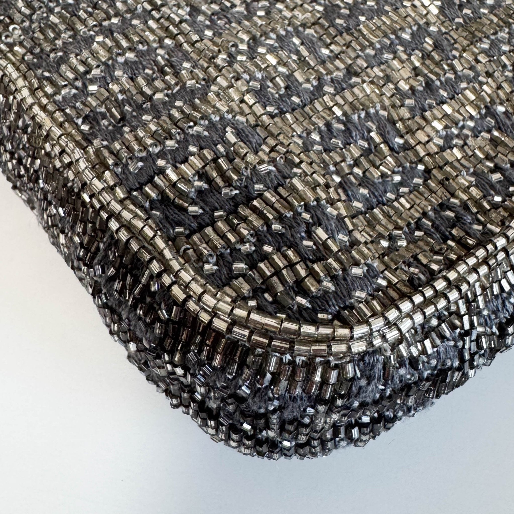 FENDI Zuccino Beaded Silver Baguette Mini Shoulder Bag, in , Sold by HIVE PRELOVED - Handle Bags, Mini bags,