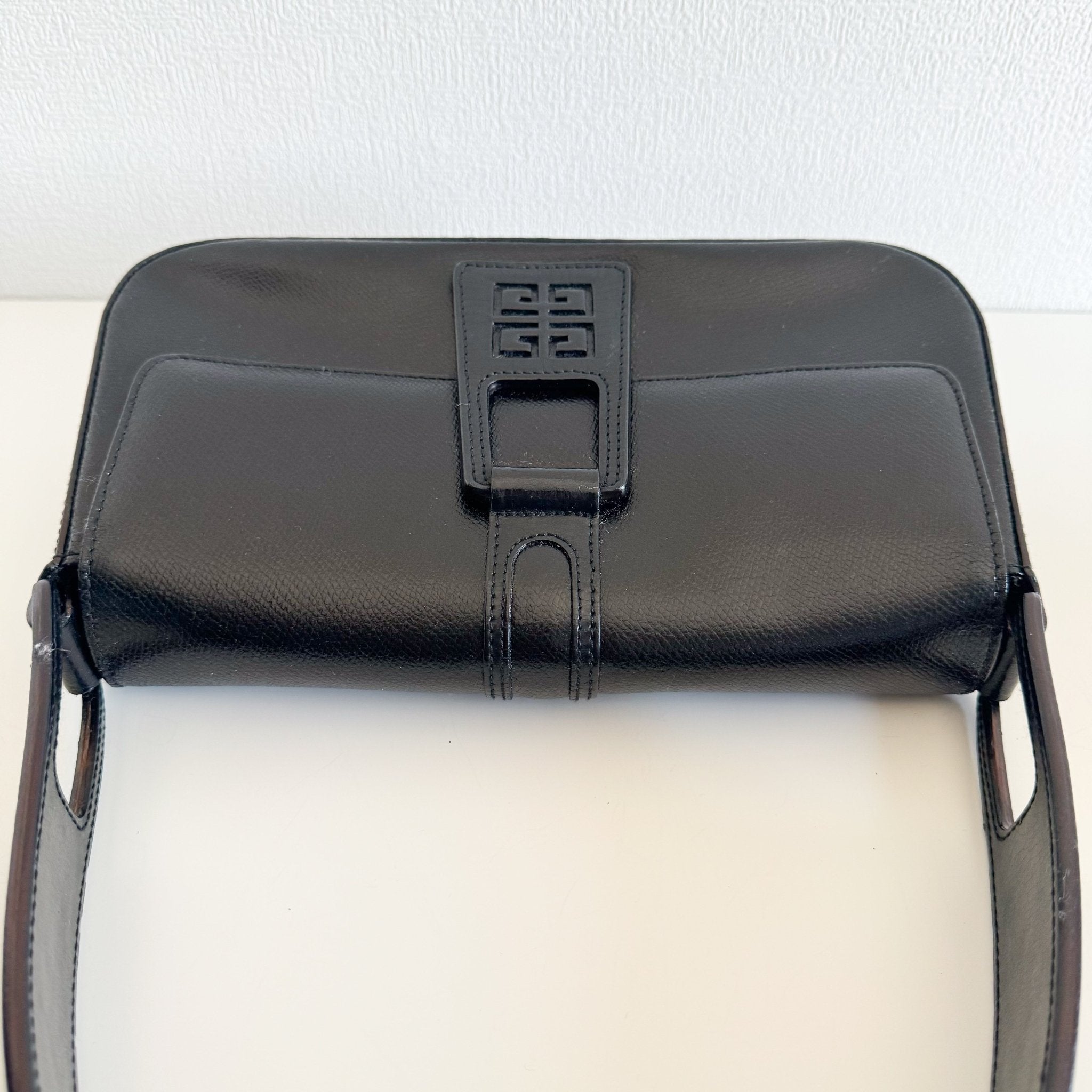GIVENCHY Black Leather 4G Logo Shoulder Bag, in , Sold by HIVE PRELOVED - Shoulder Bags, ,