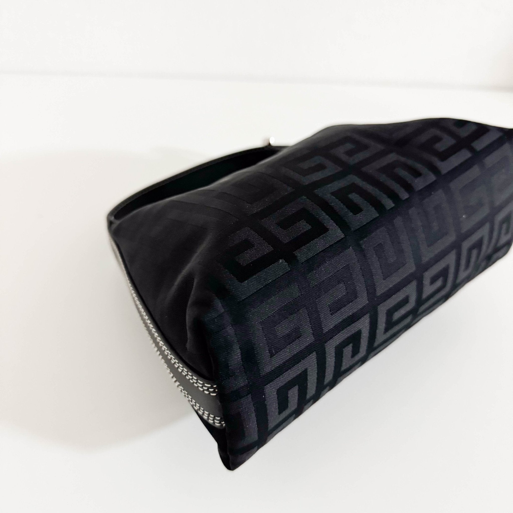 GIVENCHY Logo Printed Nylon / Leather Black Mini Pouch Bag, in , Sold by HIVE PRELOVED - Handle Bags, ,