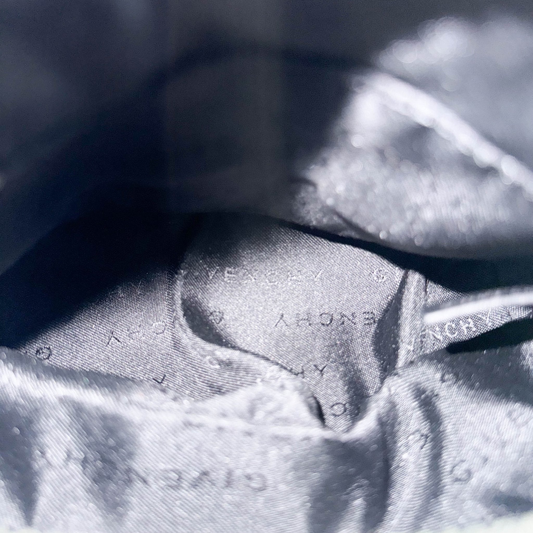 GIVENCHY Logo Printed Nylon / Leather Black Mini Pouch Bag, in , Sold by HIVE PRELOVED - Handle Bags, ,