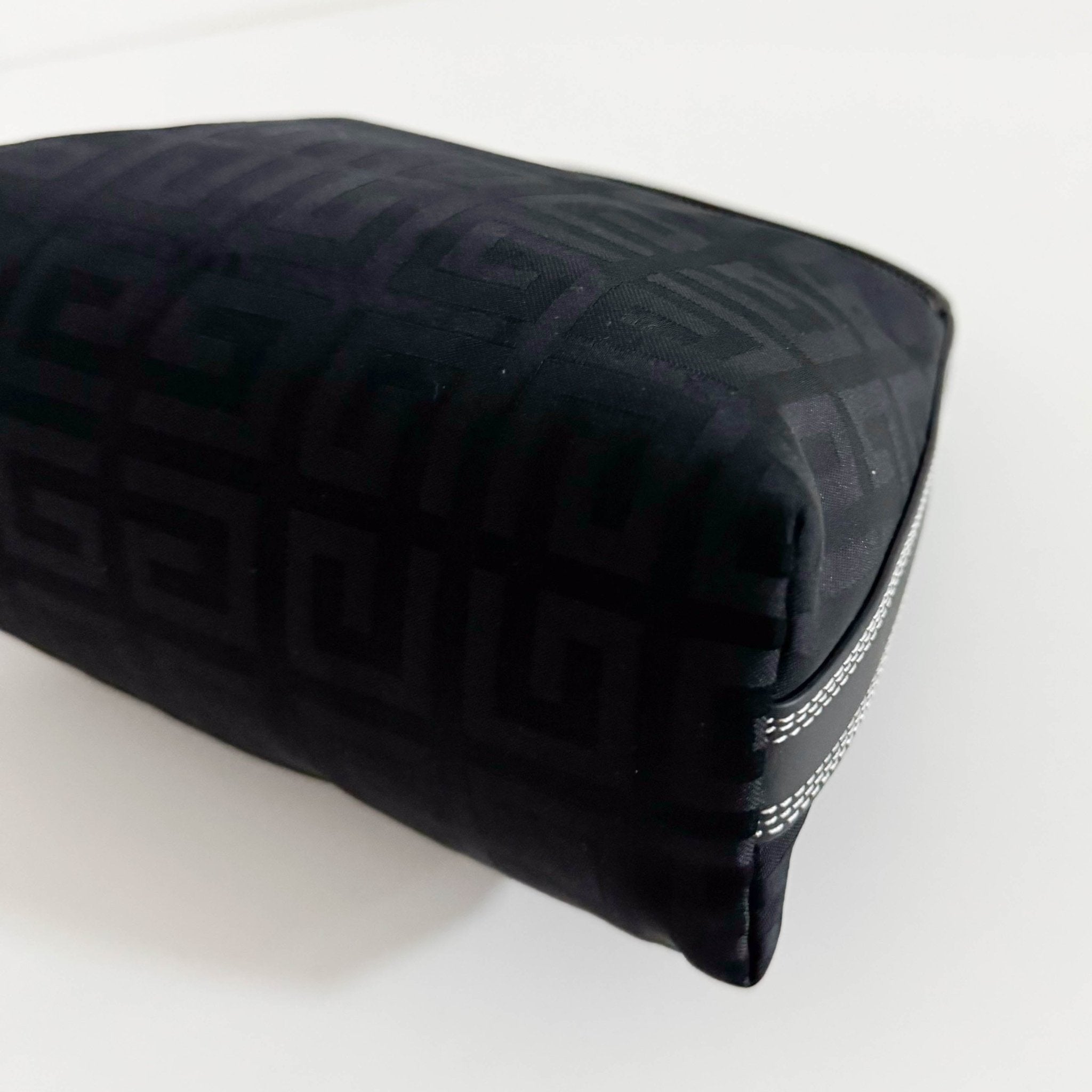 GIVENCHY Logo Printed Nylon / Leather Black Mini Pouch Bag, in , Sold by HIVE PRELOVED - Handle Bags, ,