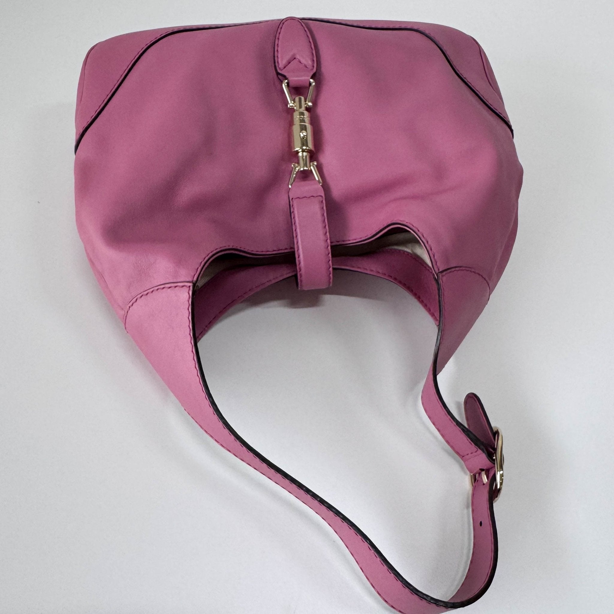 GUCCI 1961 Jackie Pink Leather Hobo Shoulder Bag, in , Sold by HIVE PRELOVED - Shoulder Bags, ,