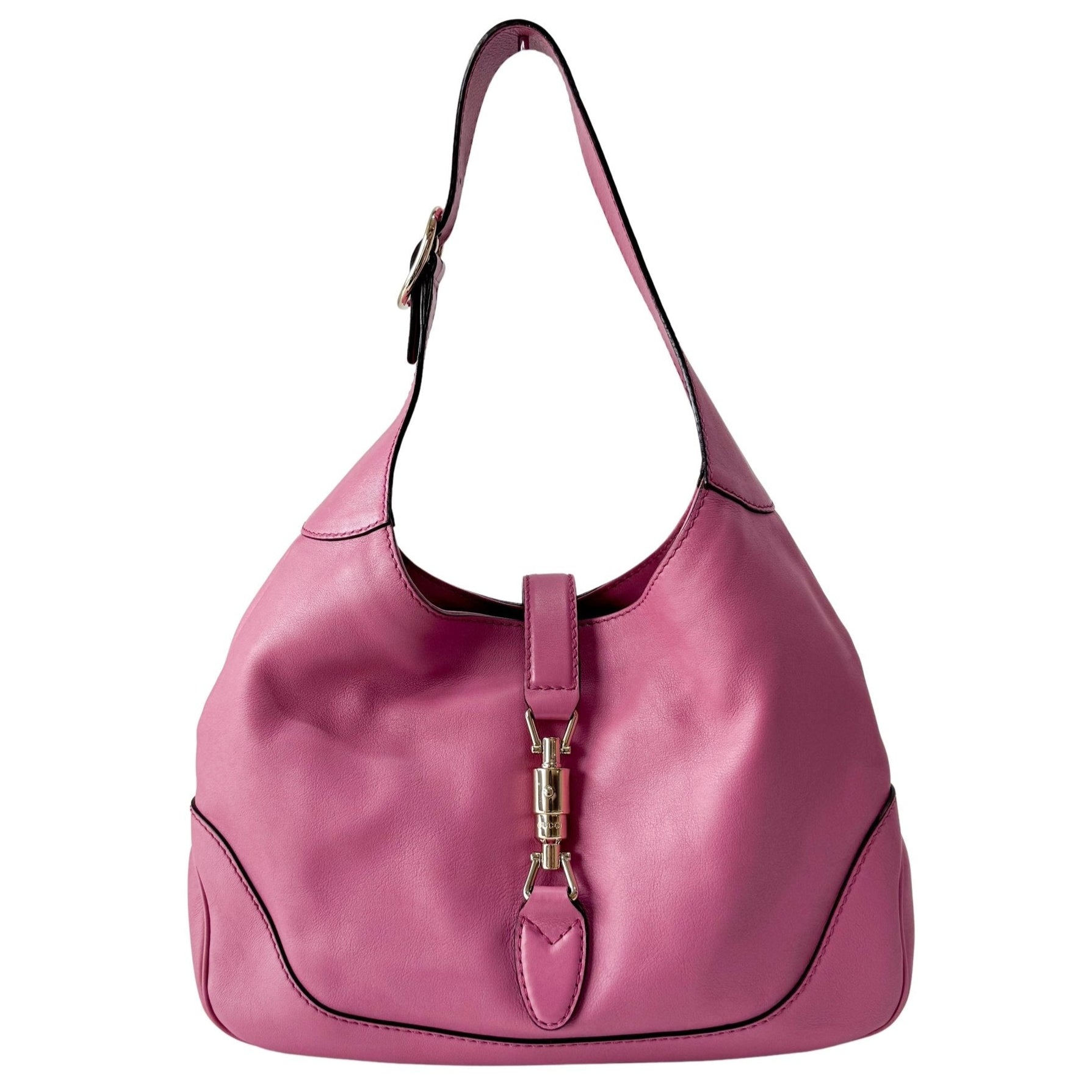 GUCCI 1961 Jackie Pink Leather Hobo Shoulder Bag, in , Sold by HIVE PRELOVED - Shoulder Bags, ,