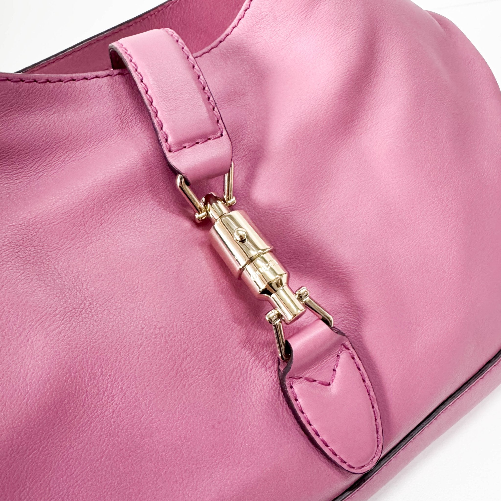 GUCCI 1961 Jackie Pink Leather Hobo Shoulder Bag, in , Sold by HIVE PRELOVED - Shoulder Bags, ,
